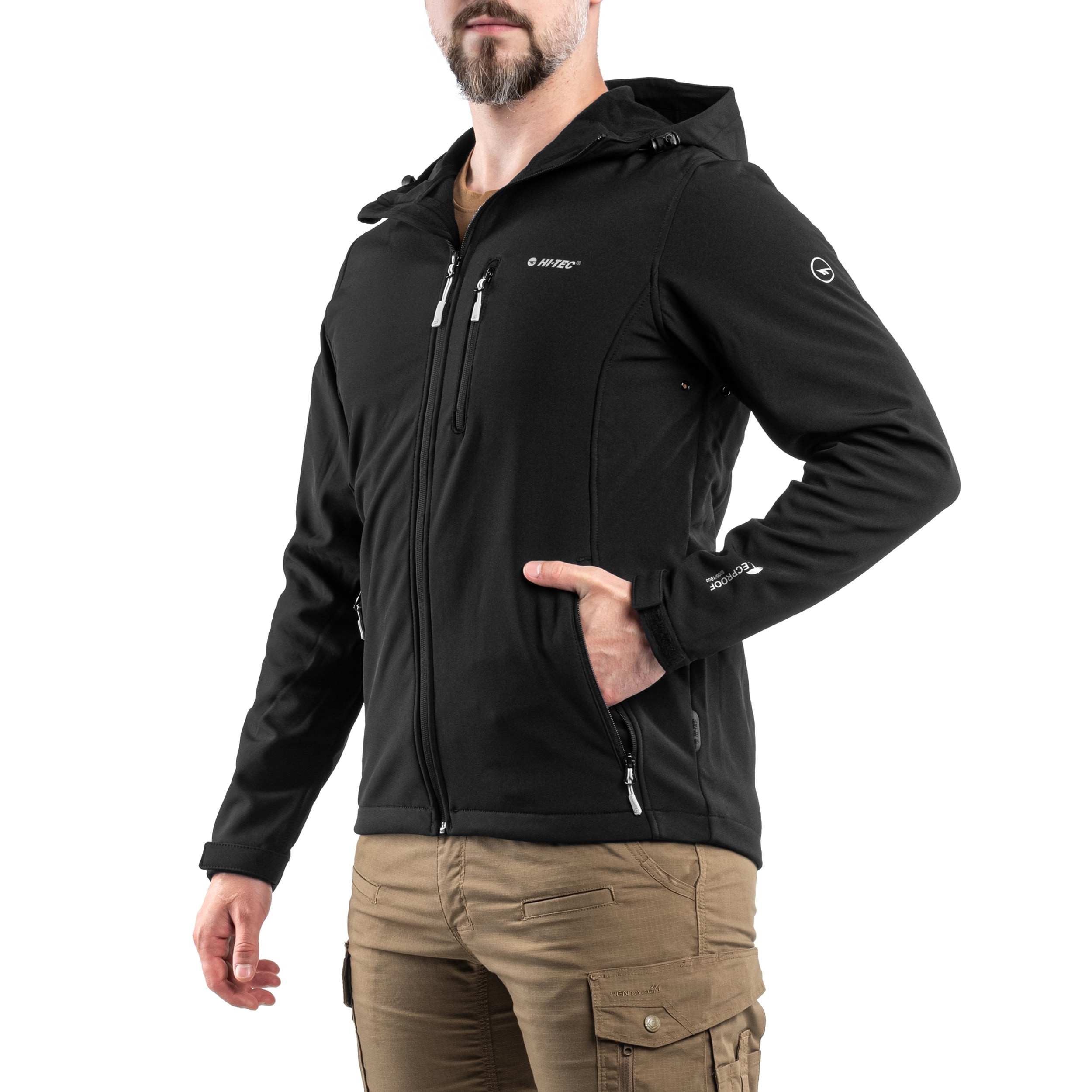 Kurtka Hi-Tec Softshell Caen - Black