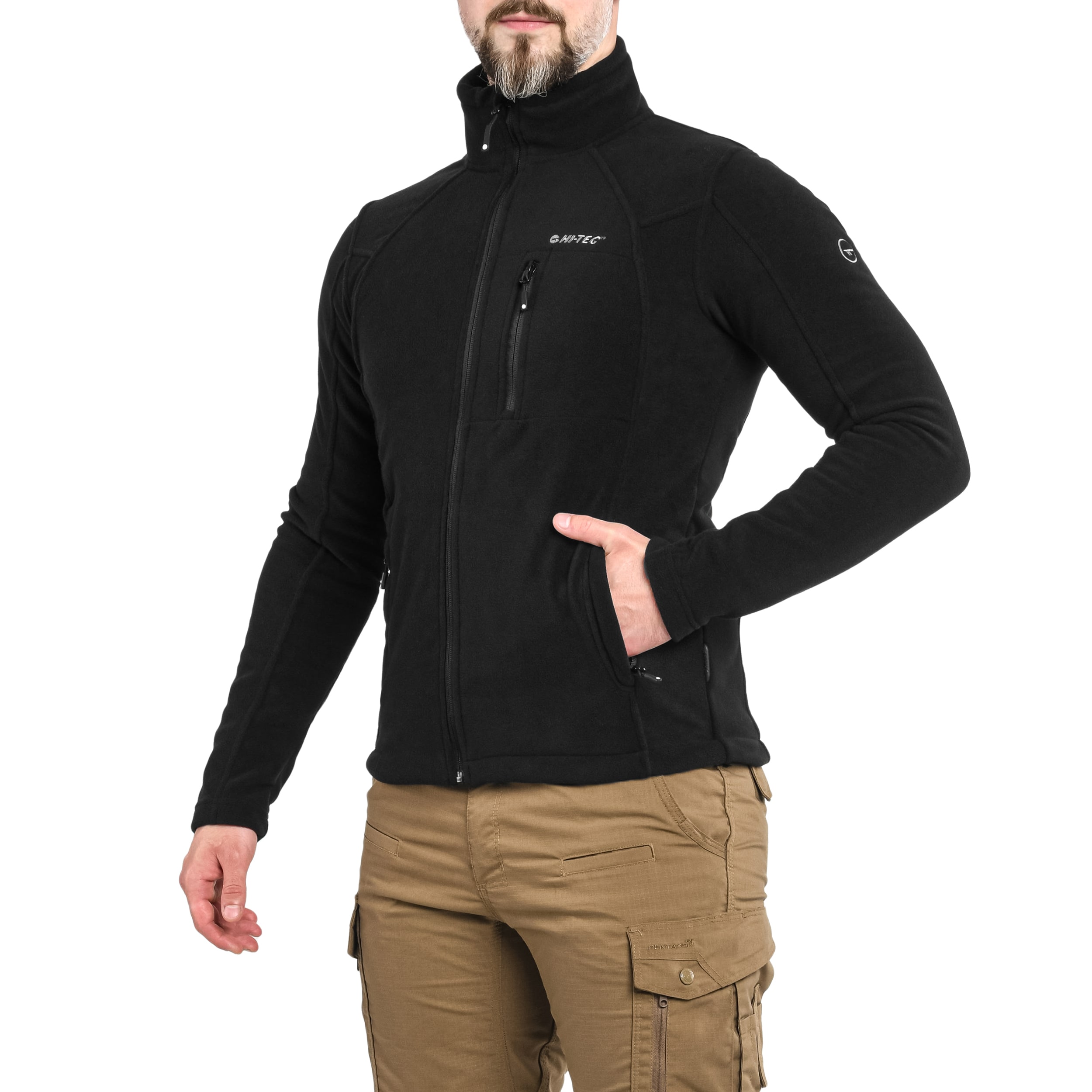Флісова кофта Hi-Tec Monar - Black