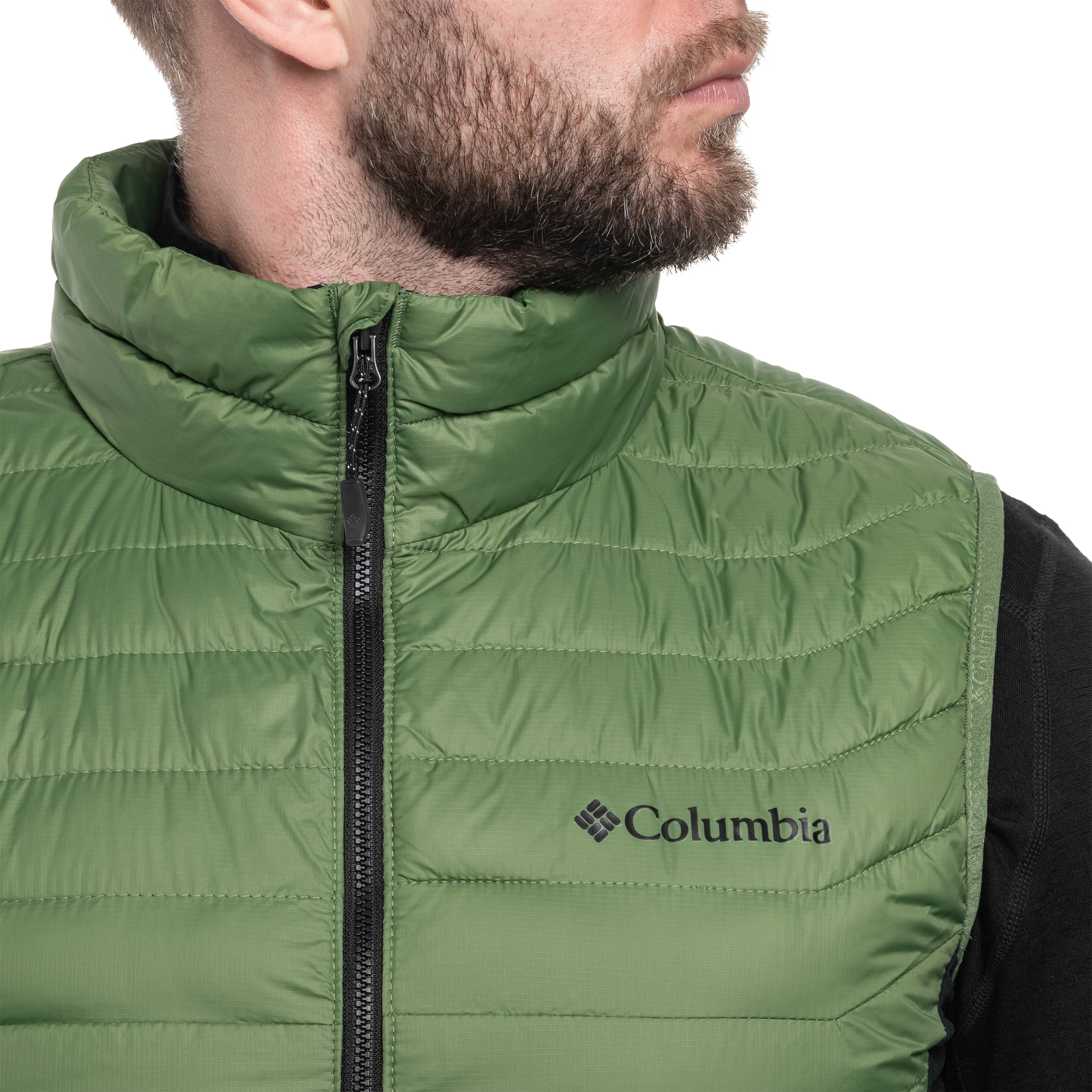 Bezrękawnik Columbia Powder Pass - Canteen/Black