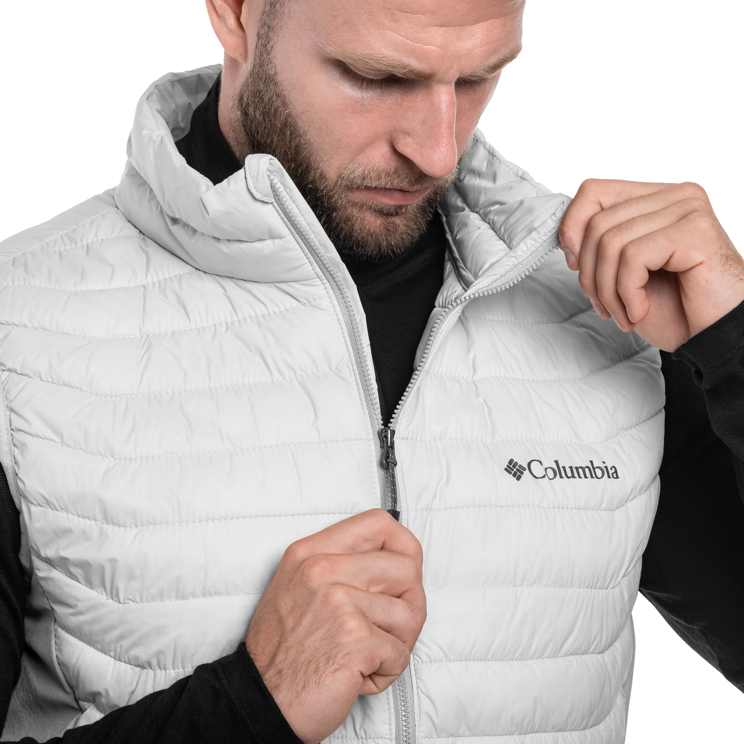 Bezrękawnik Columbia Powder Pass - Dark Stone/Flint Grey