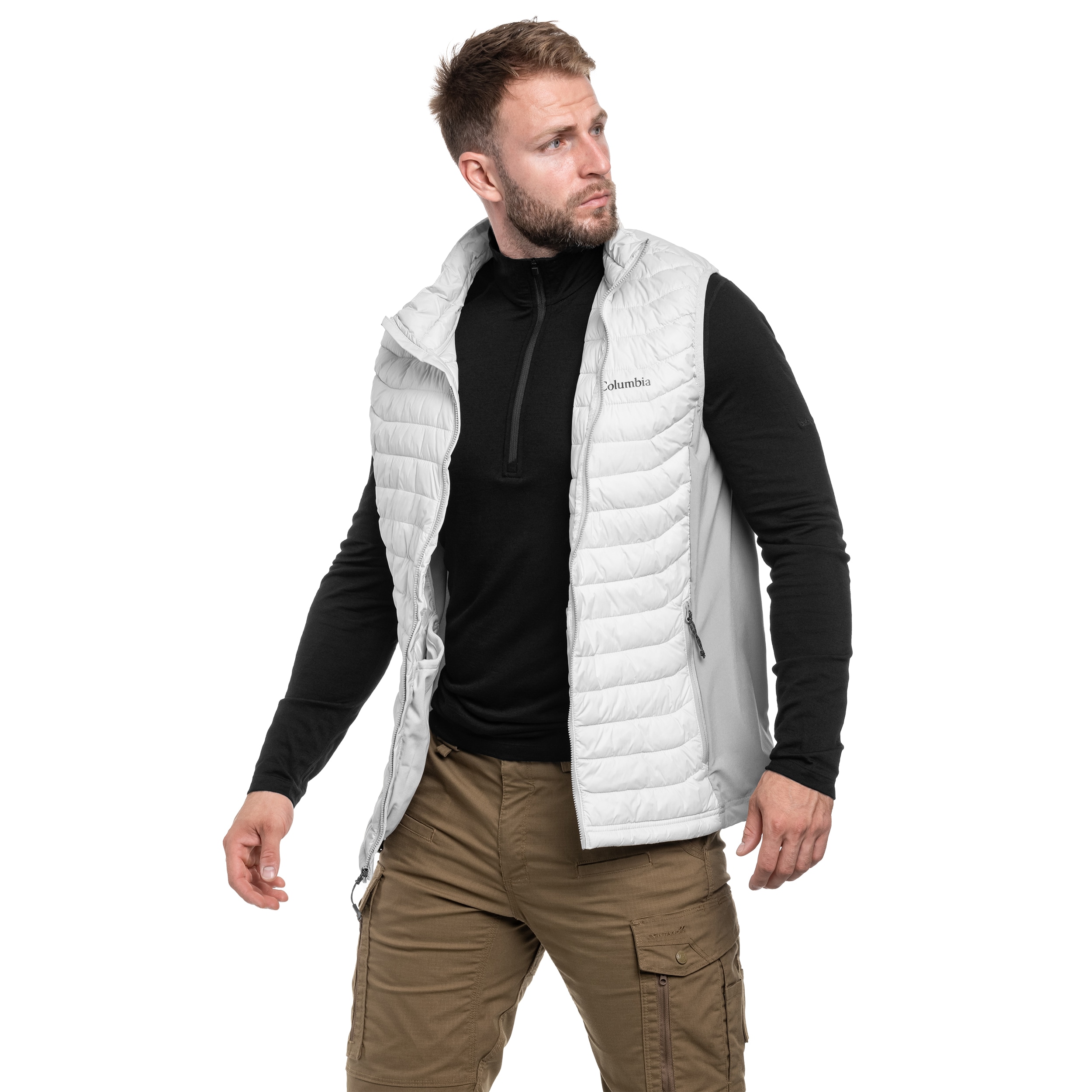 Bezrękawnik Columbia Powder Pass - Dark Stone/Flint Grey