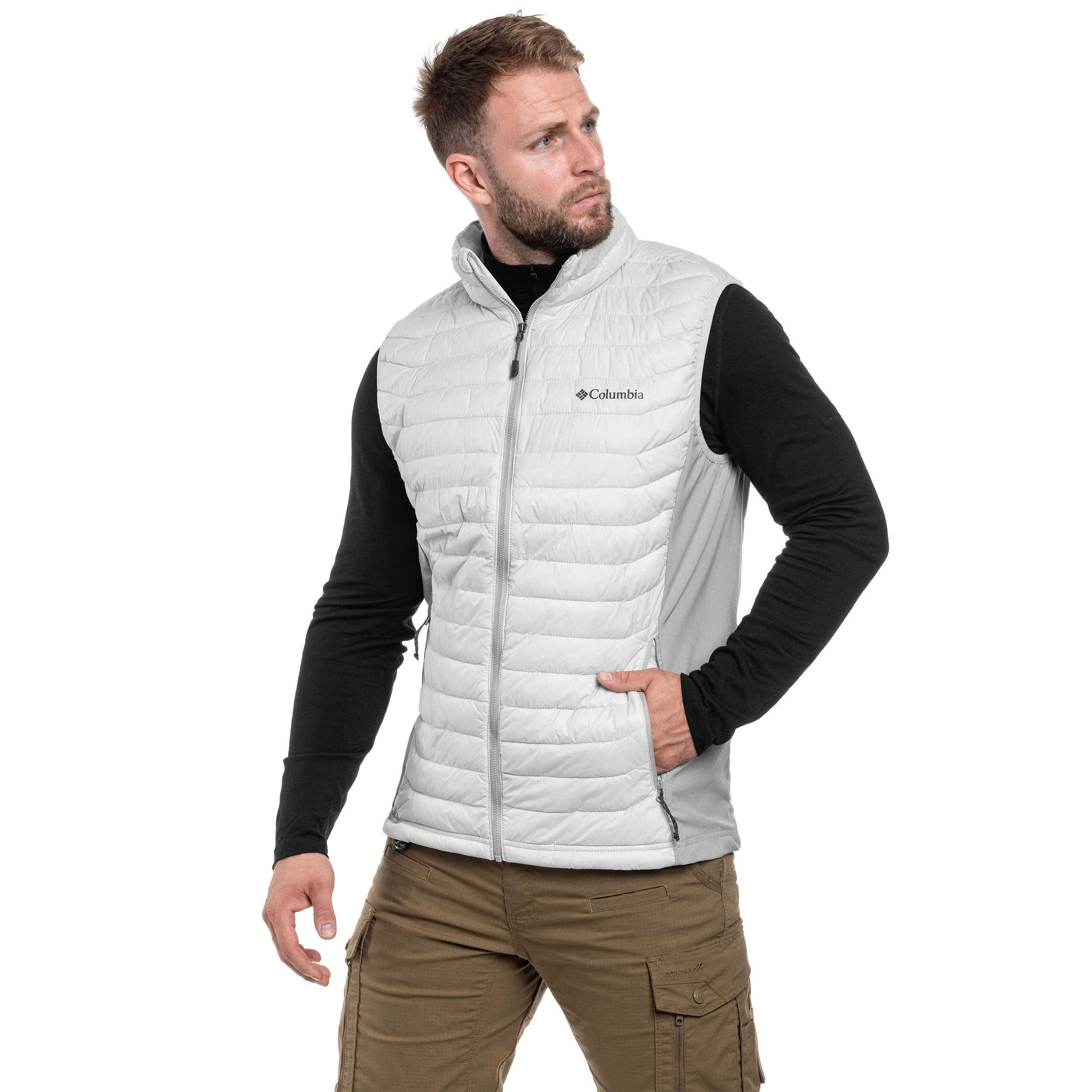 Bezrękawnik Columbia Powder Pass - Dark Stone/Flint Grey