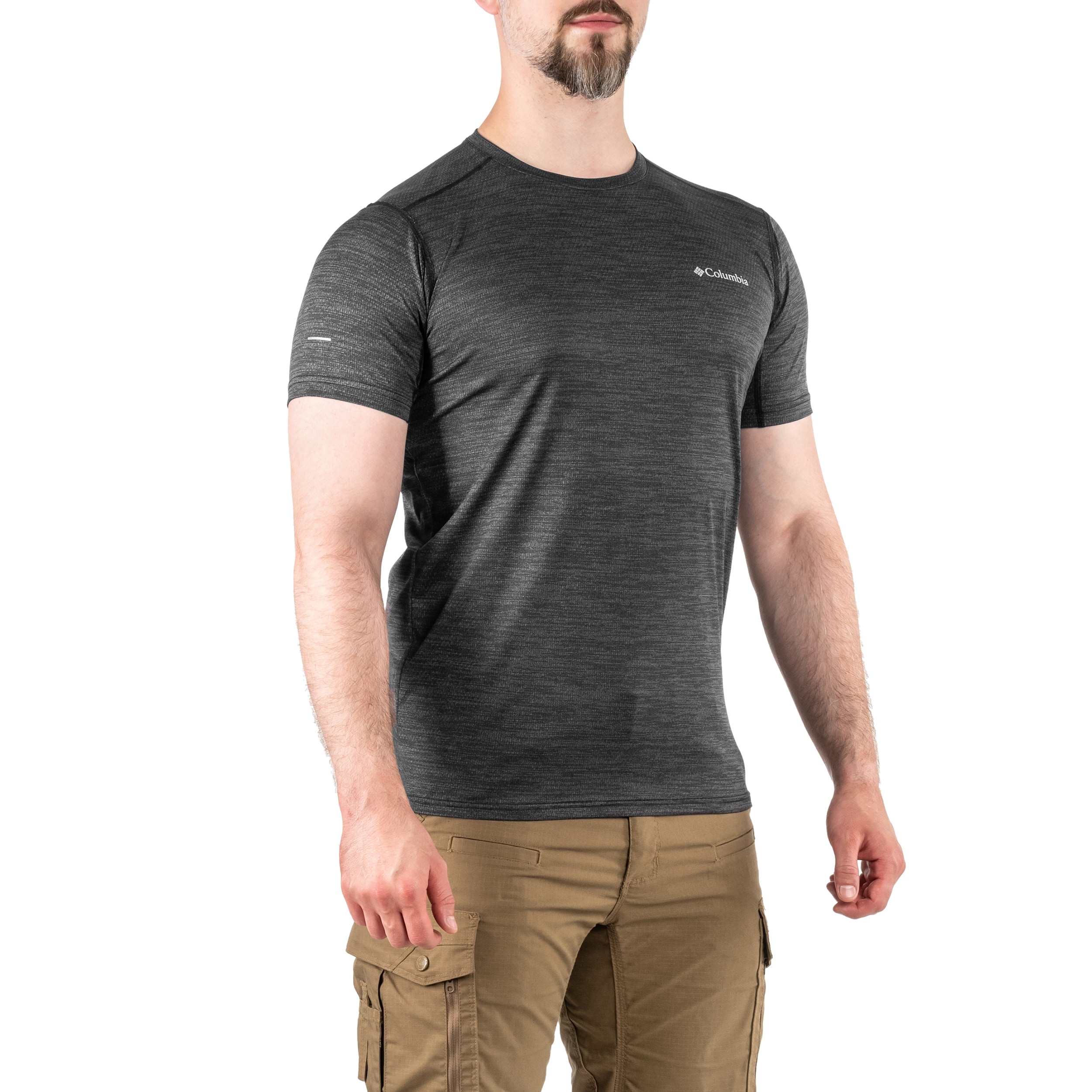 Koszulka termoaktywna Columbia Alpine Chill Zero Short Sleeve Crew - Black Heather