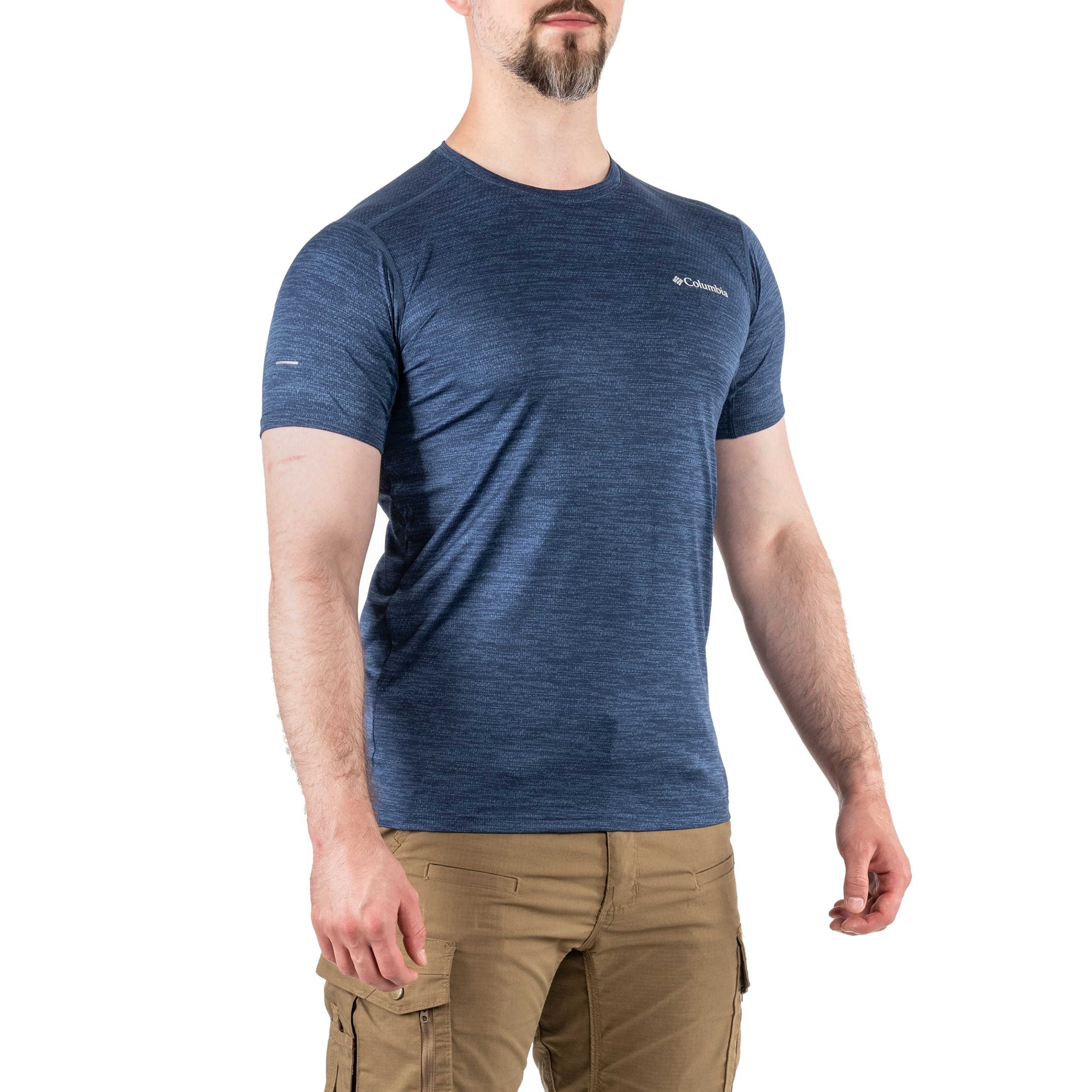 Koszulka termoaktywna Columbia Alpine Chill Zero Short Sleeve Crew - Collegiate Navy Heather