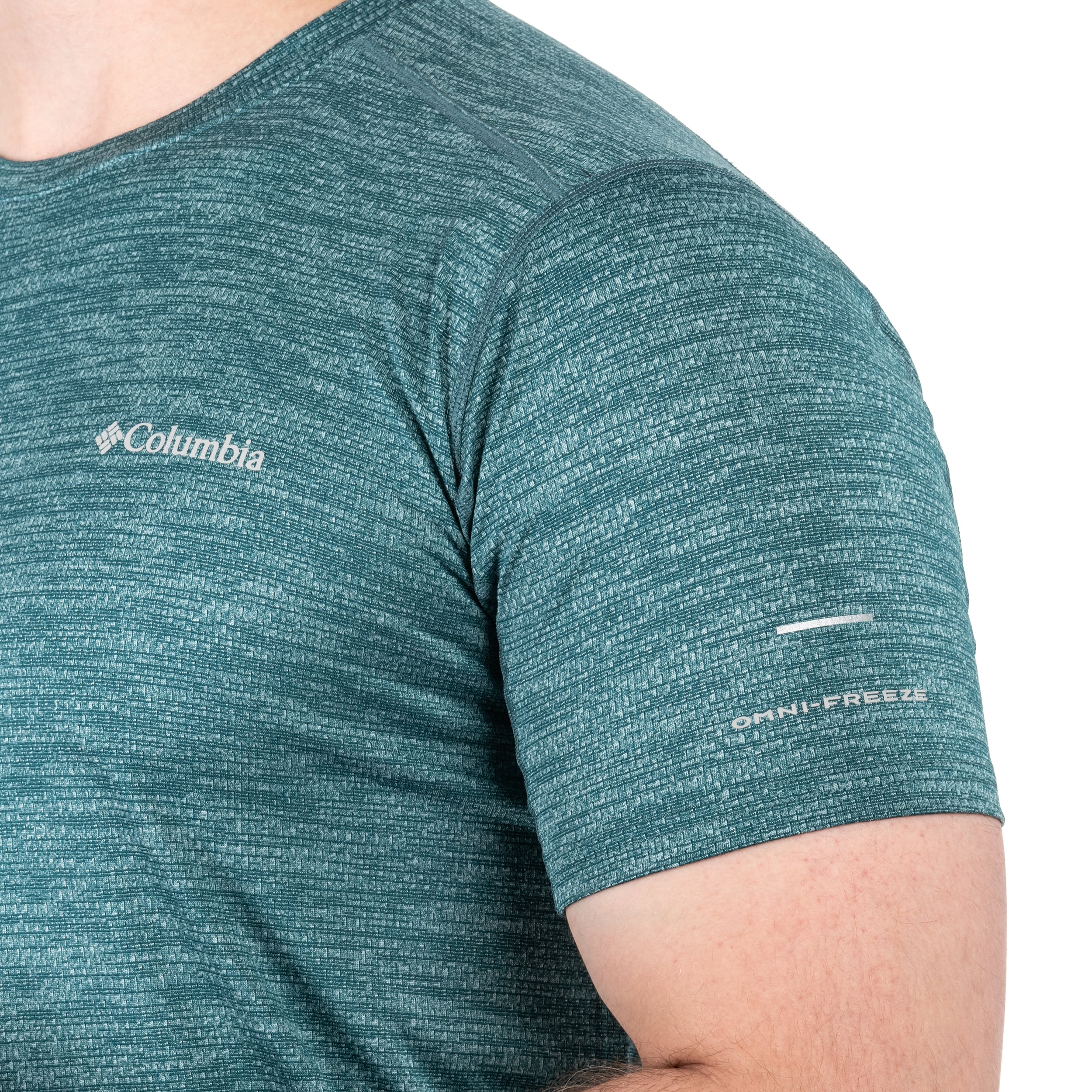 Koszulka termoaktywna Columbia Alpine Chill Zero Short Sleeve Crew - Cloudburst Heather