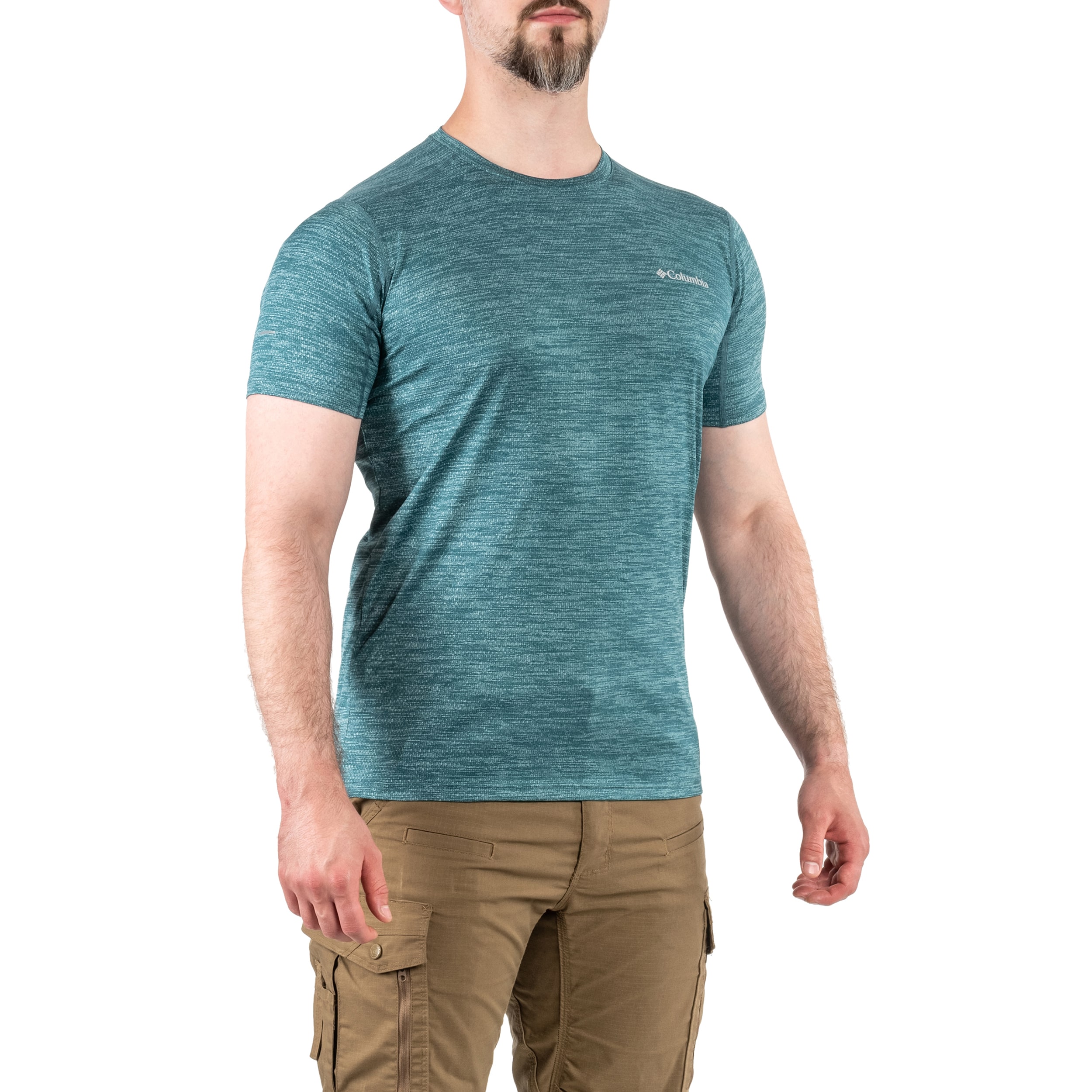 Koszulka termoaktywna Columbia Alpine Chill Zero Short Sleeve Crew - Cloudburst Heather