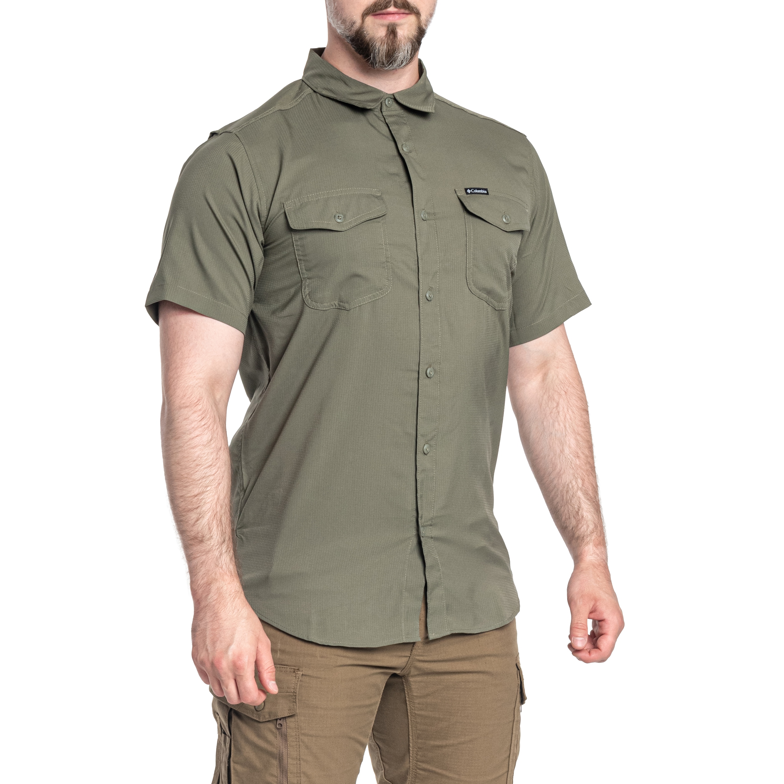Сорочка Columbia Utilizer II Solid Short Sleeve - Stone Green