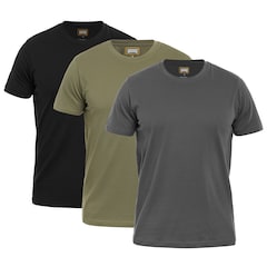Koszulka T-shirt Magnum Basic 3 szt. - Olive/Forged Iron/Black