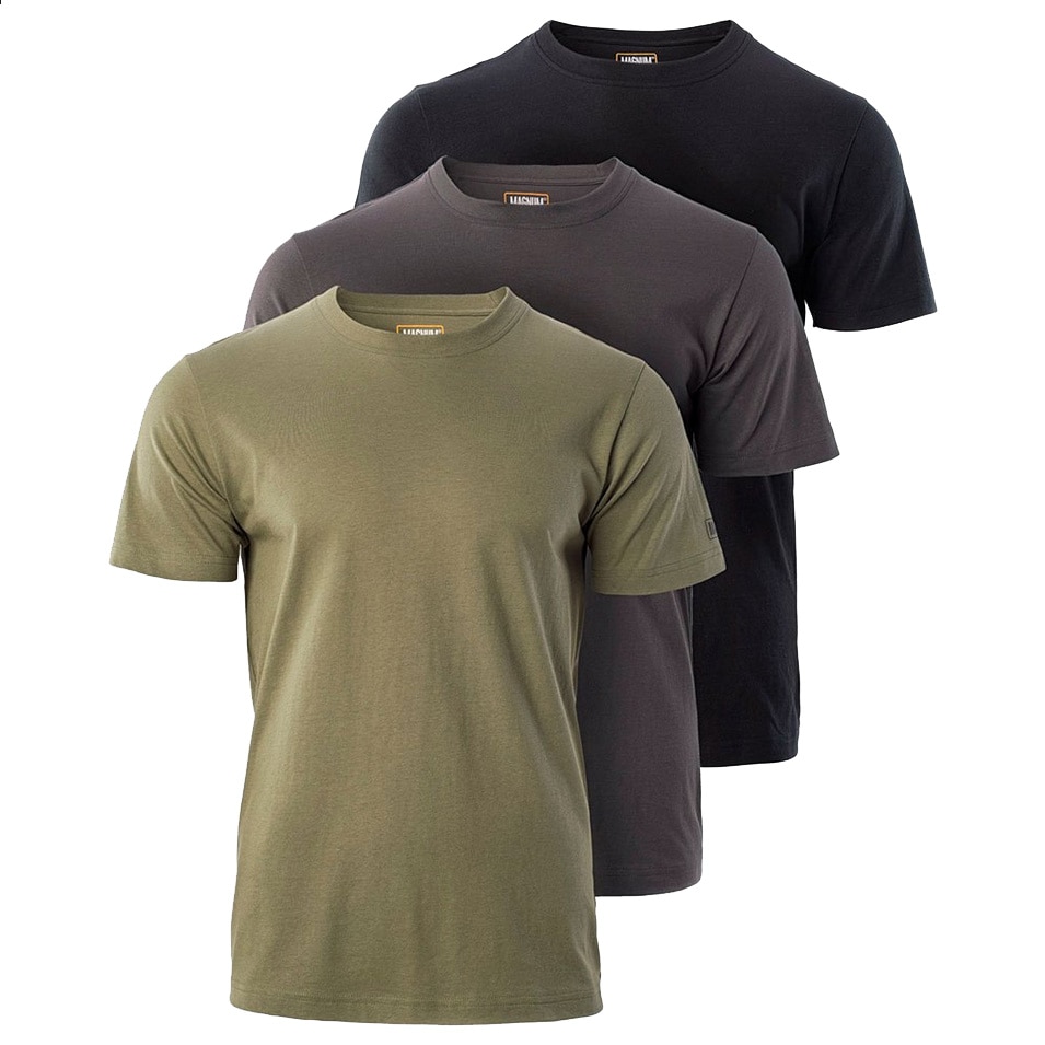 Koszulka T-shirt Magnum Basic 3 szt. - Olive/Forged Iron/Black