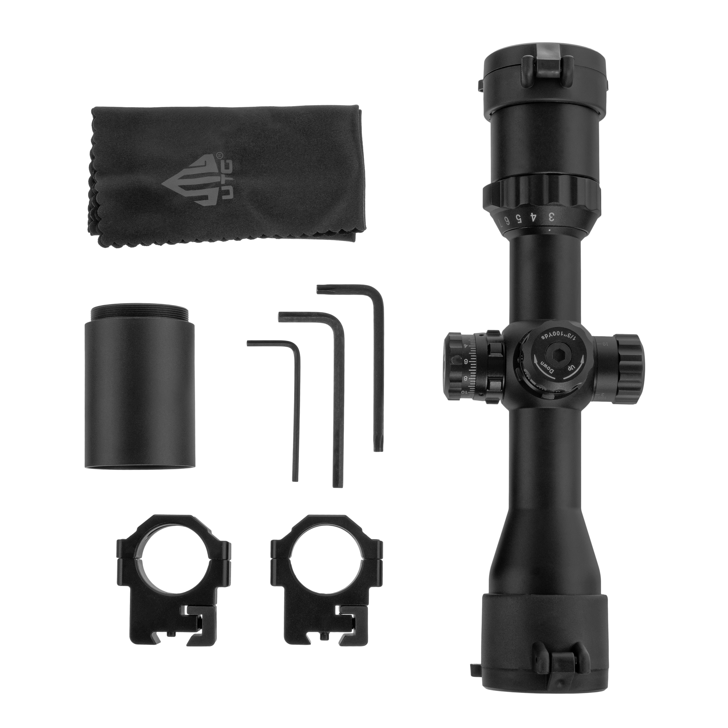 Luneta celownicza UTG  3-12X32 BugBuster Mil-Dot Dovetail