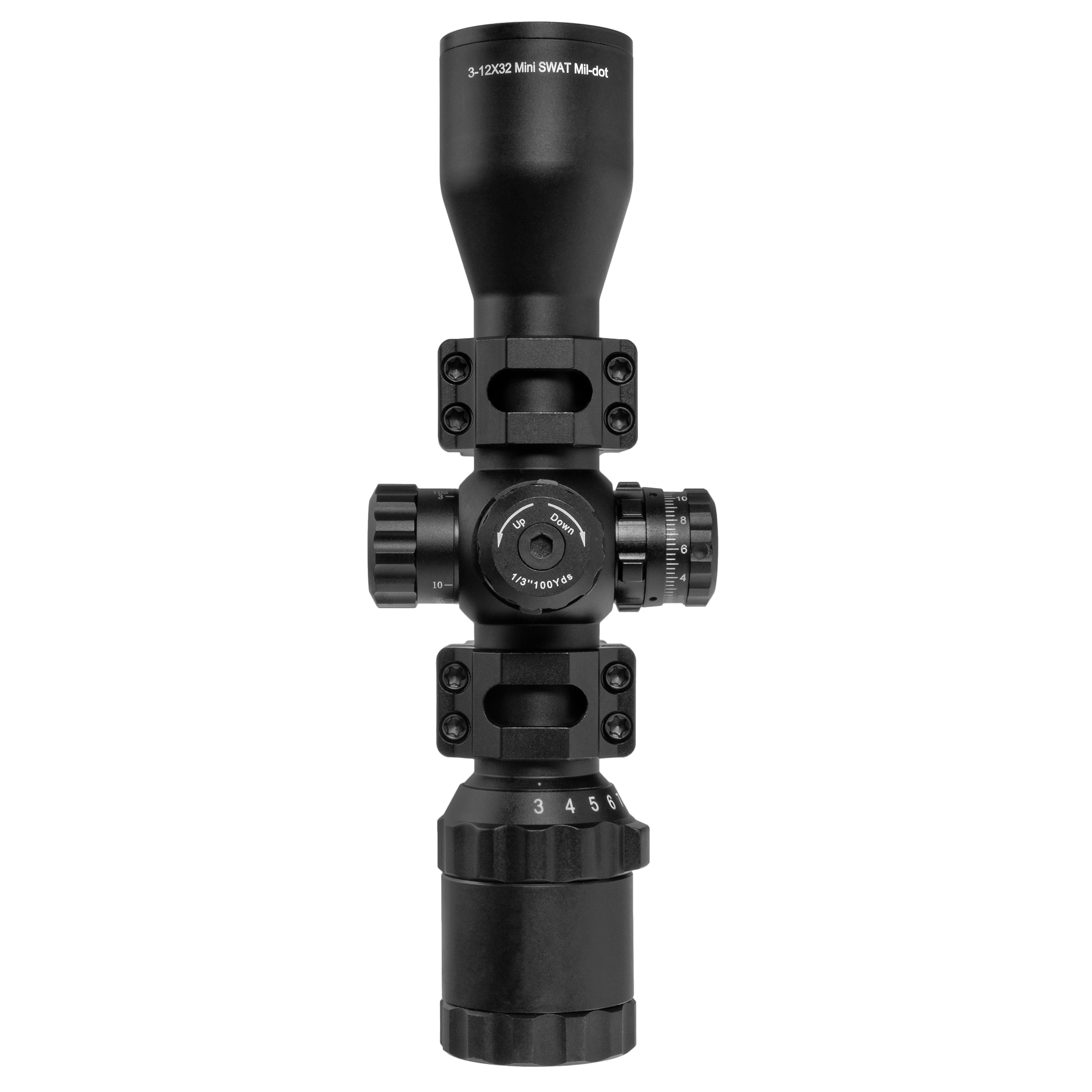 Luneta celownicza UTG  3-12X32 BugBuster Mil-Dot Dovetail