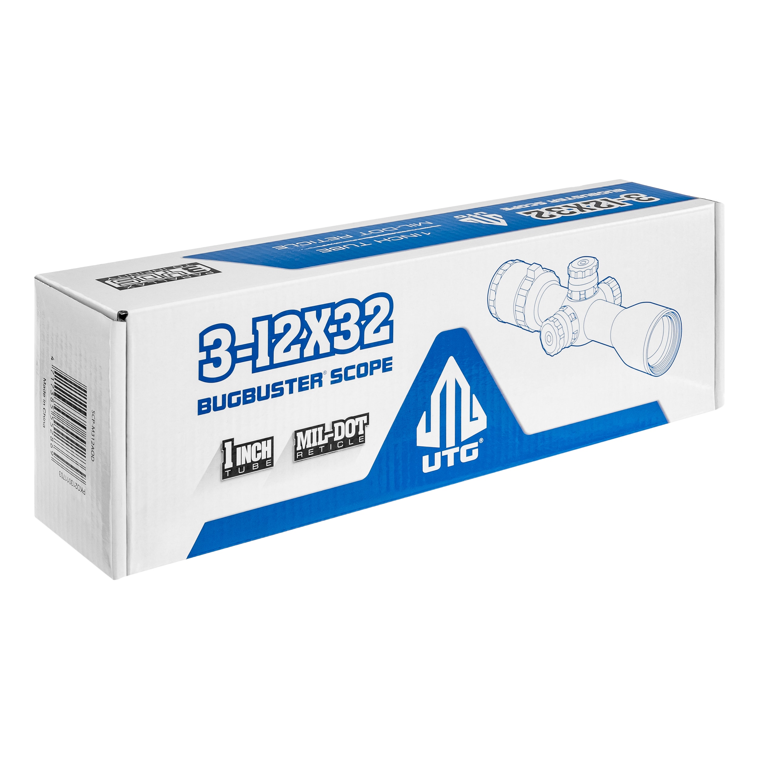 Luneta celownicza UTG  3-12X32 BugBuster Mil-Dot Dovetail