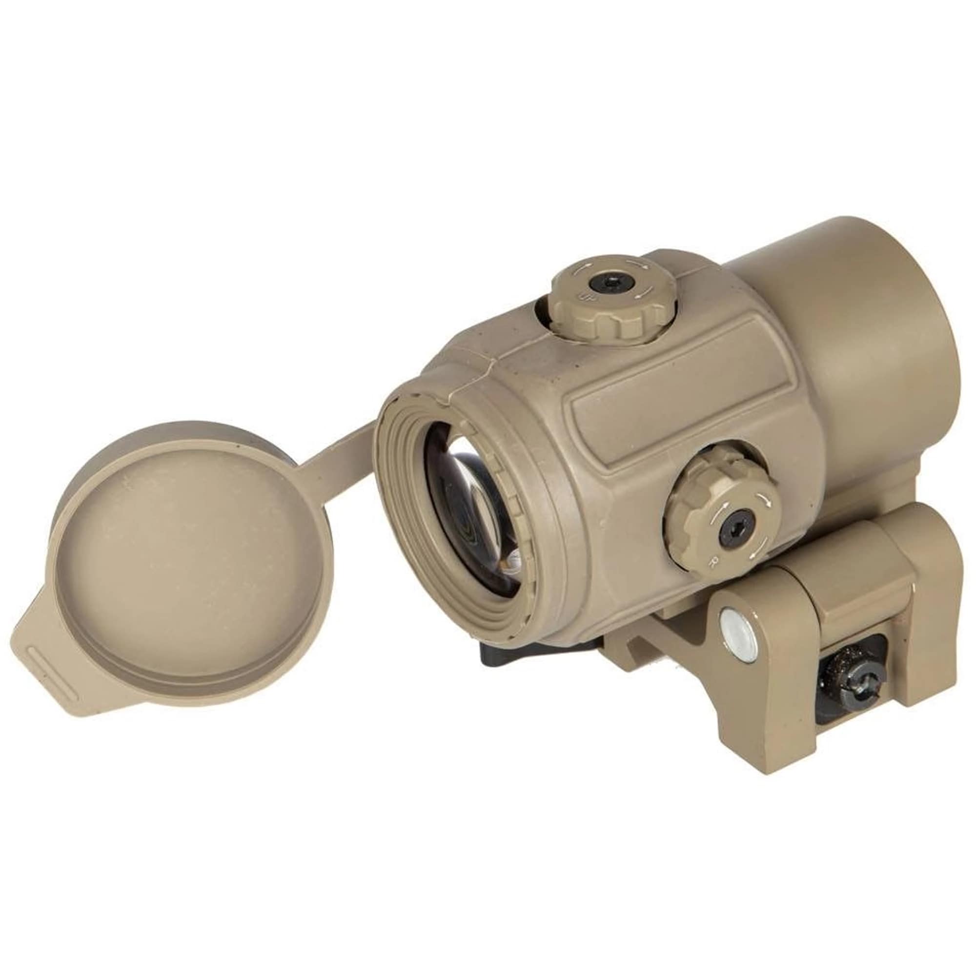 Celownik kolimatorowy JJ Airsoft XPS 3-2 + Magnifier G43 3x - Tan