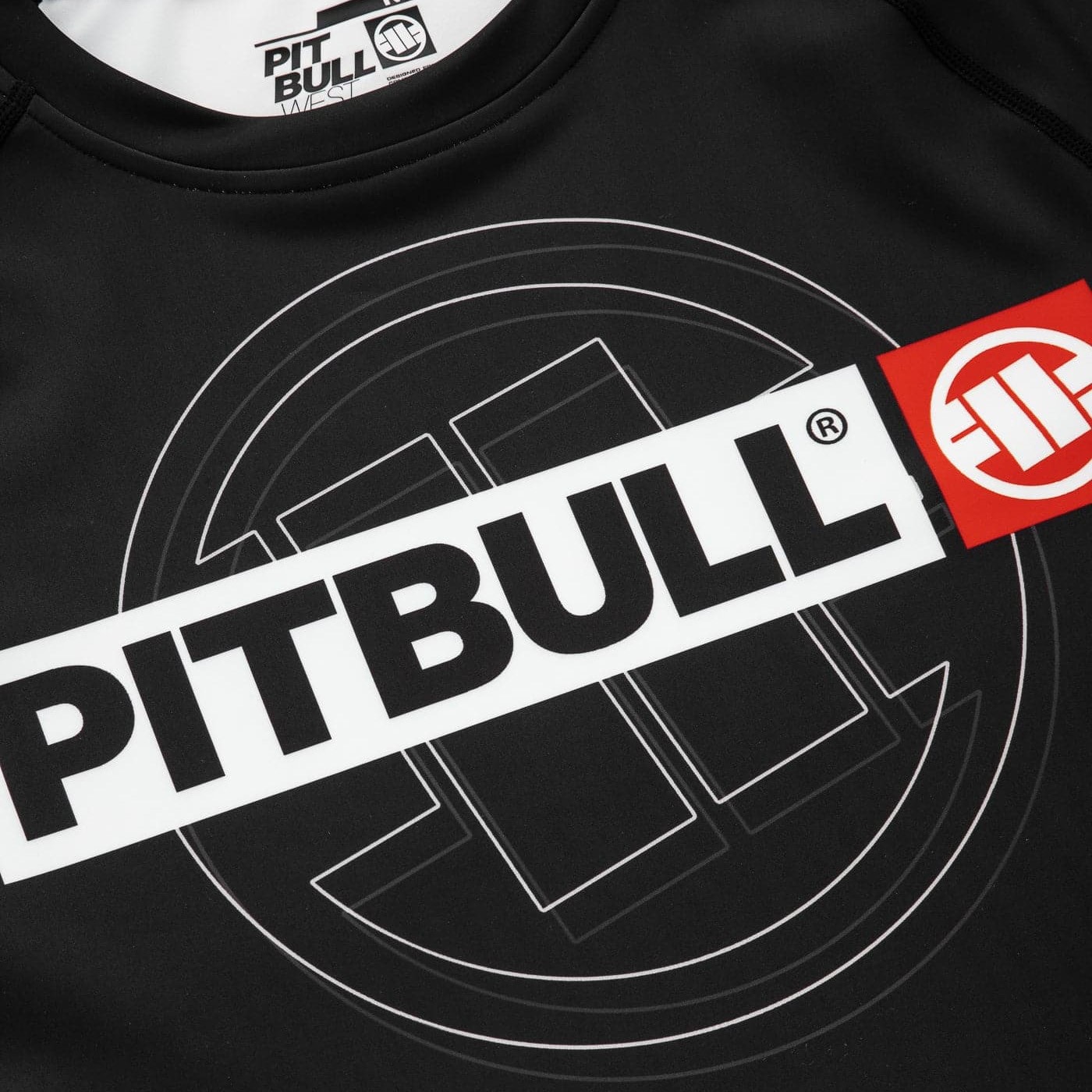 Koszulka termoaktywna Pitbull West Coast Rashguard Hilltop Sports II - Black