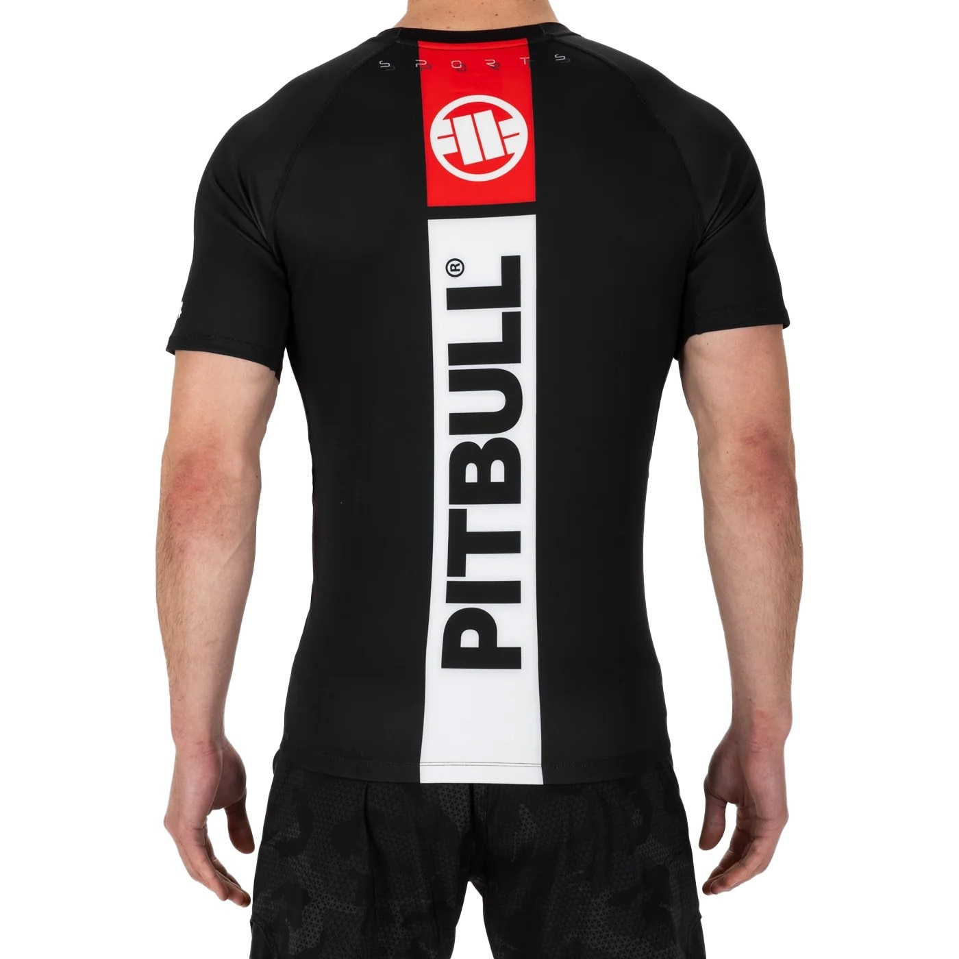 Koszulka termoaktywna Pitbull West Coast Rashguard Hilltop Sports II - Black