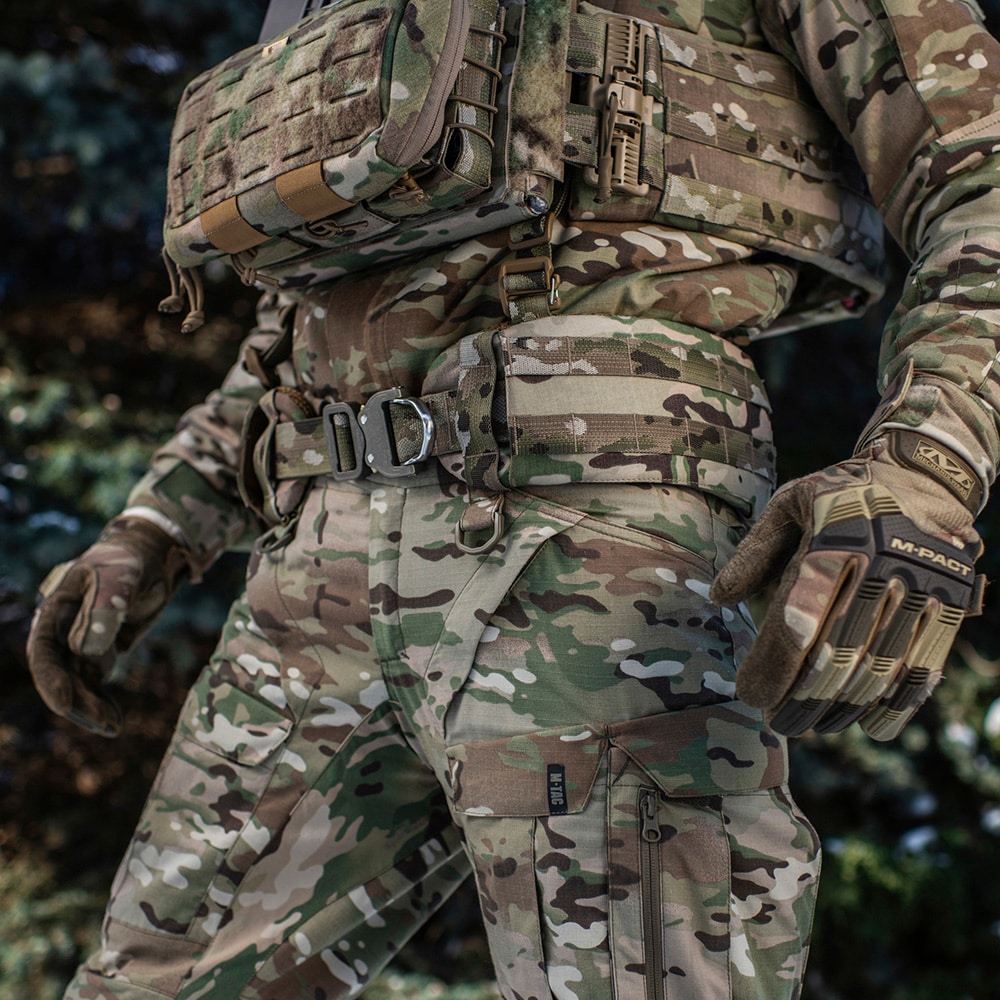 Тактичний пояс M-Tac War Belt Armor Tegris D-Ring Cobra - Multicam