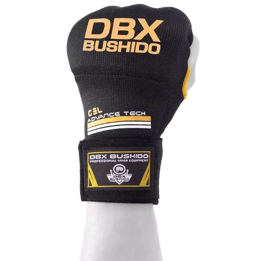 Rękawice/owijki żelowe DBX Bushido - Czarne/Złote