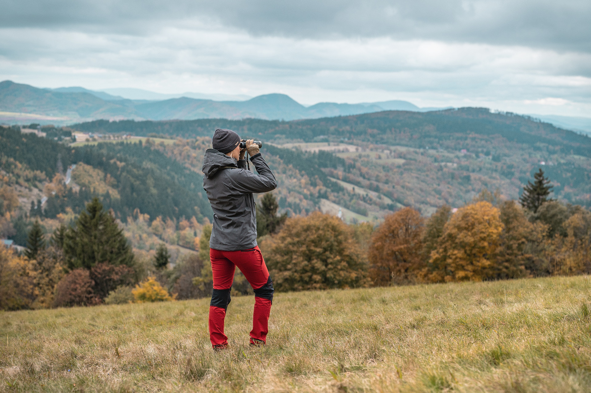 Жіночі штани Helikon-Tex OTP VersaStretch - Crimson Sky/Black