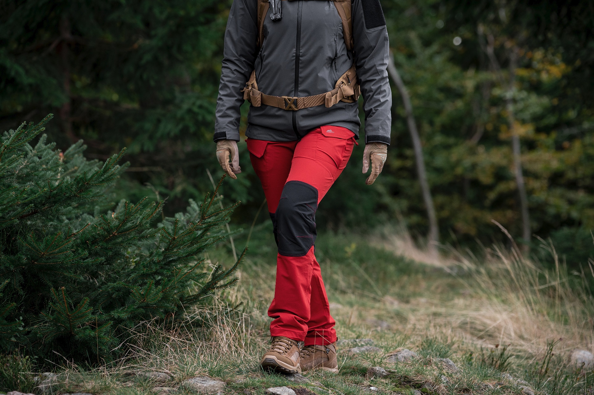 Жіночі штани Helikon-Tex OTP VersaStretch - Crimson Sky/Black