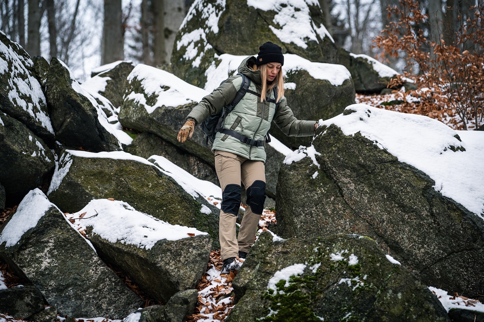 Spodnie damskie Helikon OTP VersaStretch - Khaki/Black