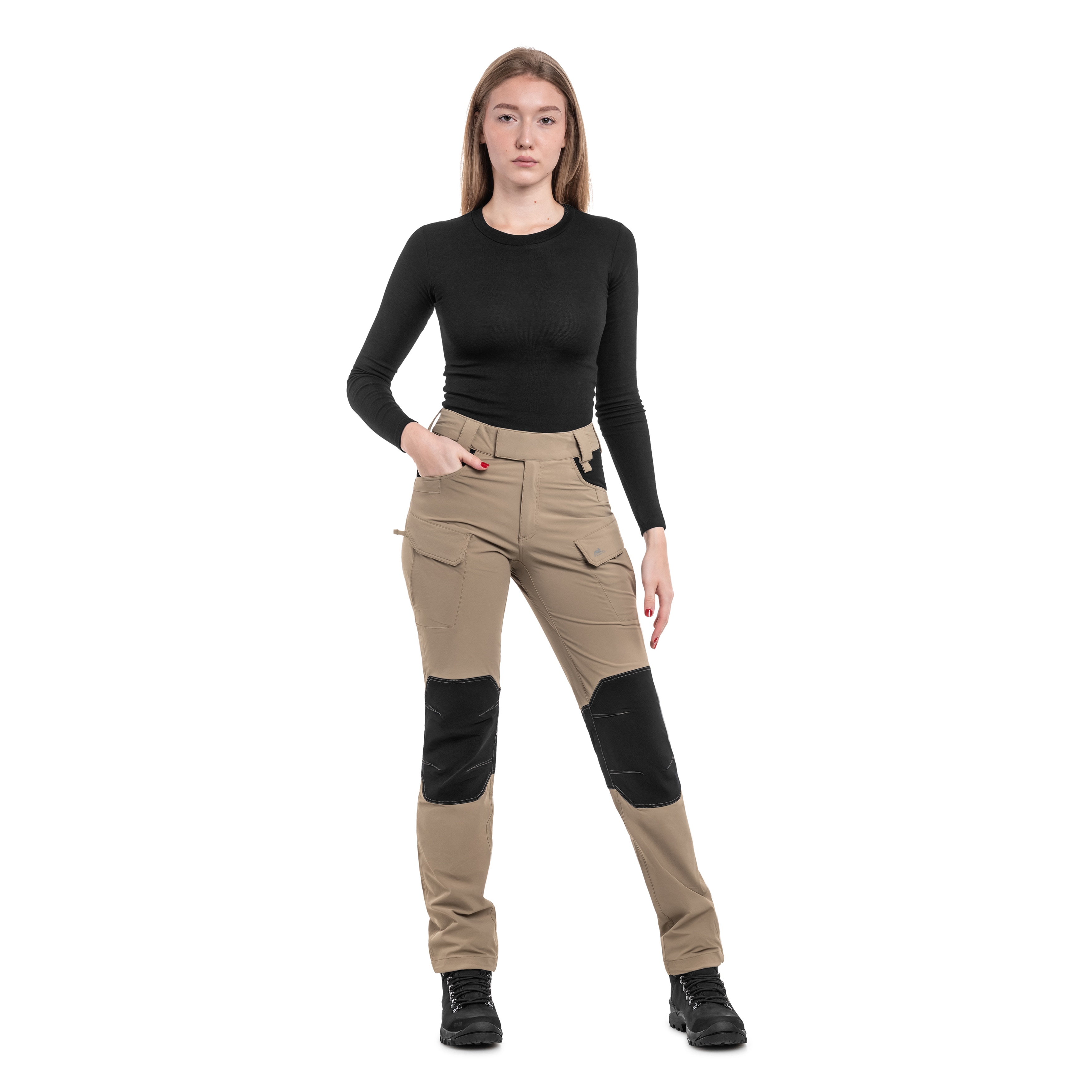 Жіночі штани Helikon-Tex OTP VersaStretch - Khaki/Black