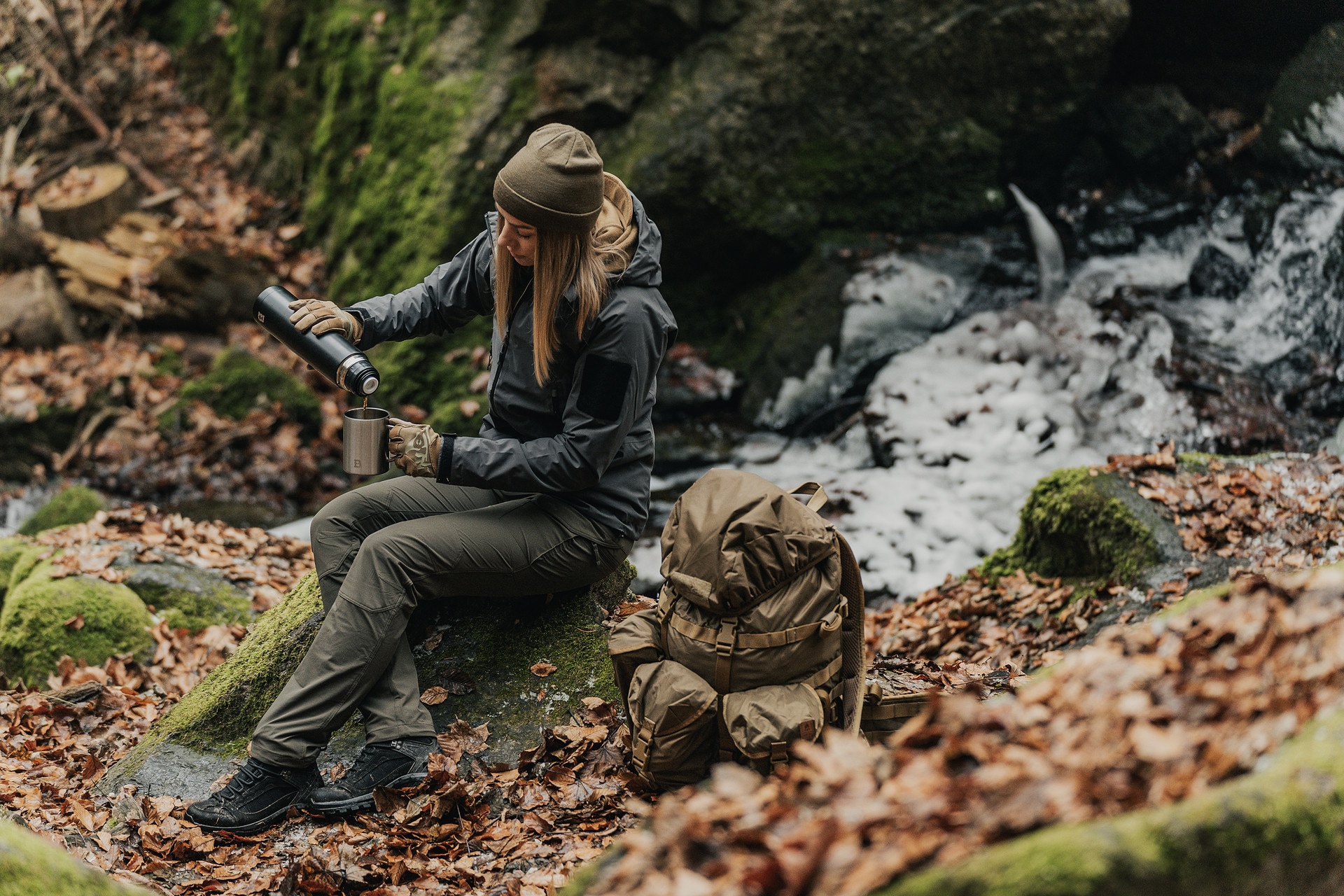 Spodnie damskie Helikon-Tex OTP VersaStretch - Taiga Green