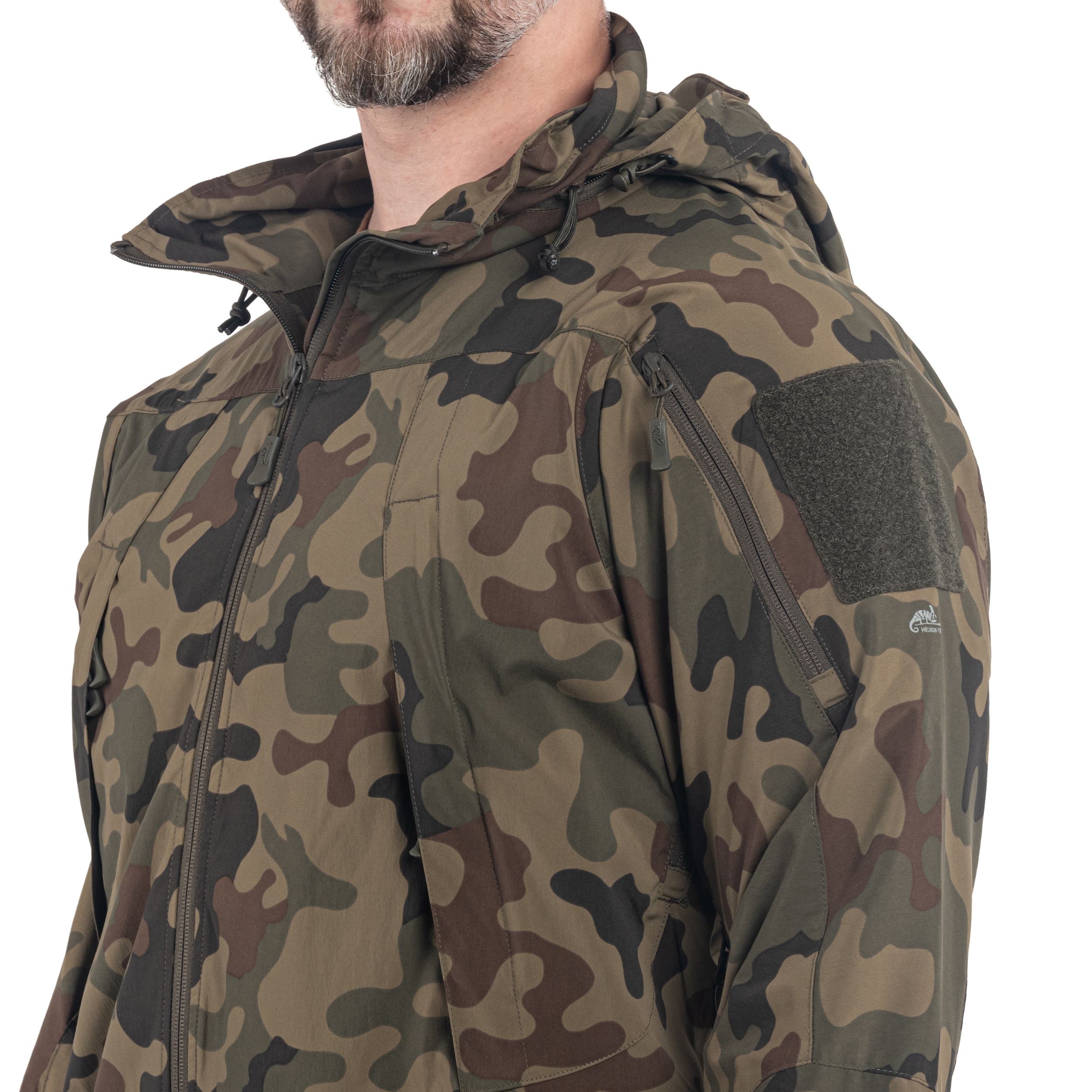 Kurtka Helikon-Tex Trooper StormStretch Softshell MK2 - wz.93 Pantera PL Woodland
