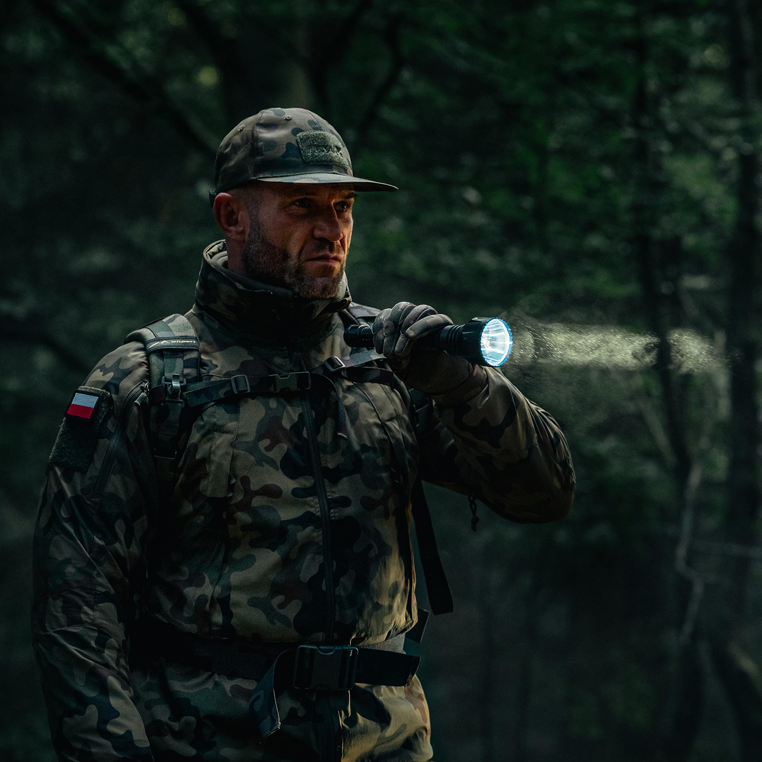 Kurtka Helikon-Tex Trooper StormStretch Softshell MK2 - wz.93 Pantera PL Woodland