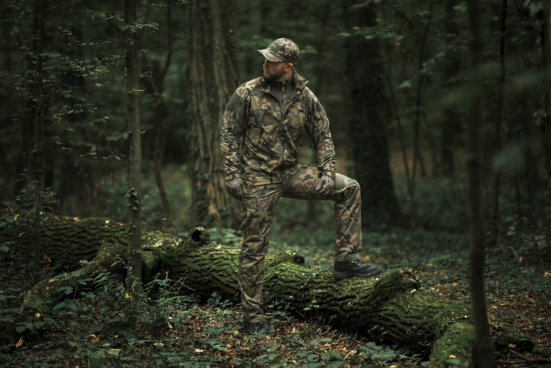 Kurtka Helikon-Tex Trooper StormStretch Softshell MK2 - wz.93 Pantera PL Woodland