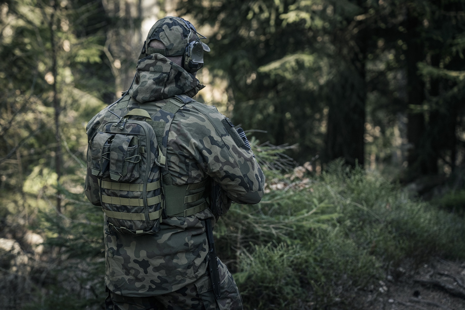 Kurtka Helikon-Tex Trooper StormStretch Softshell MK2 - wz.93 Pantera PL Woodland