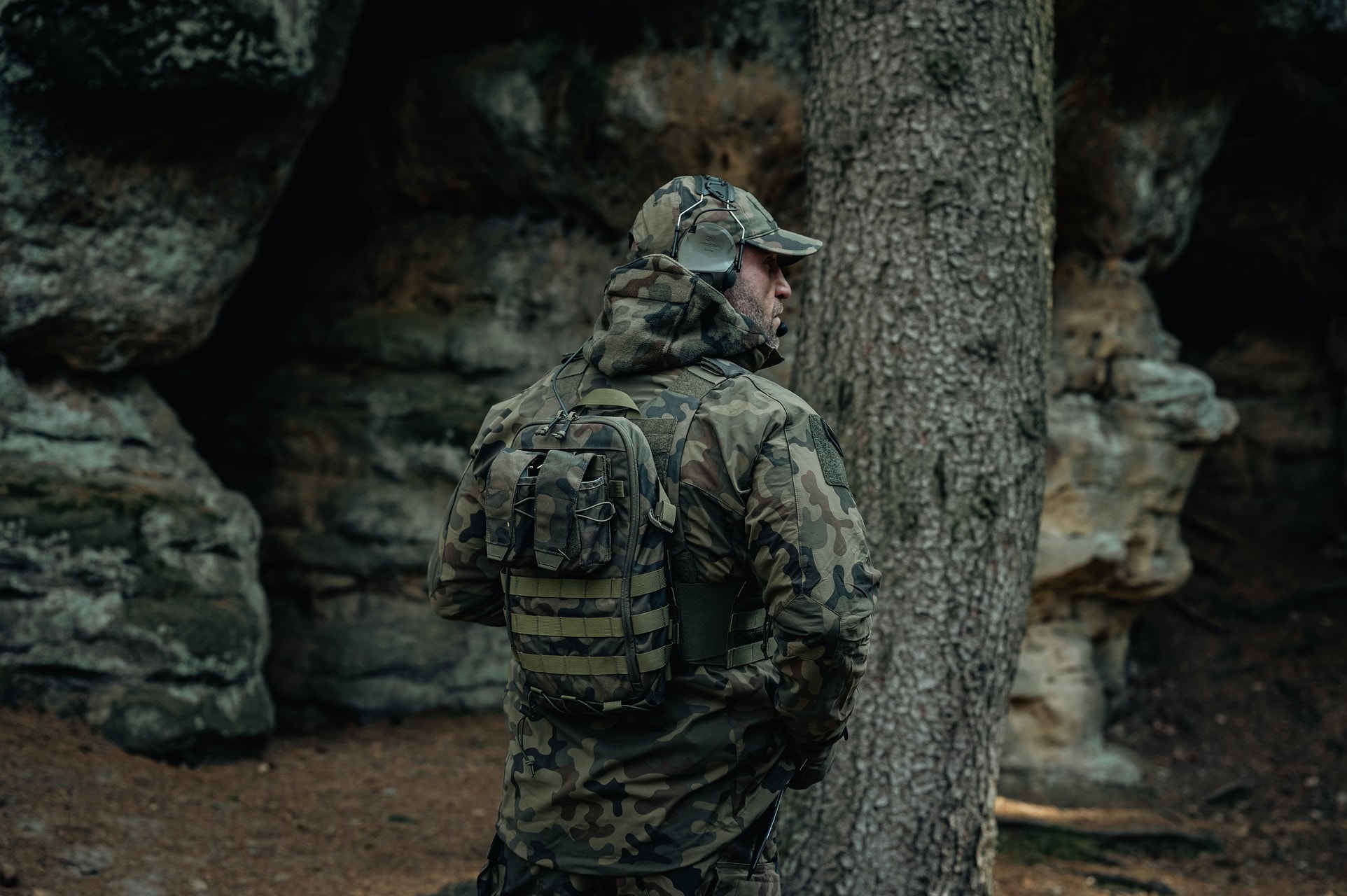 Kurtka Helikon-Tex Trooper StormStretch Softshell MK2 - wz.93 Pantera PL Woodland