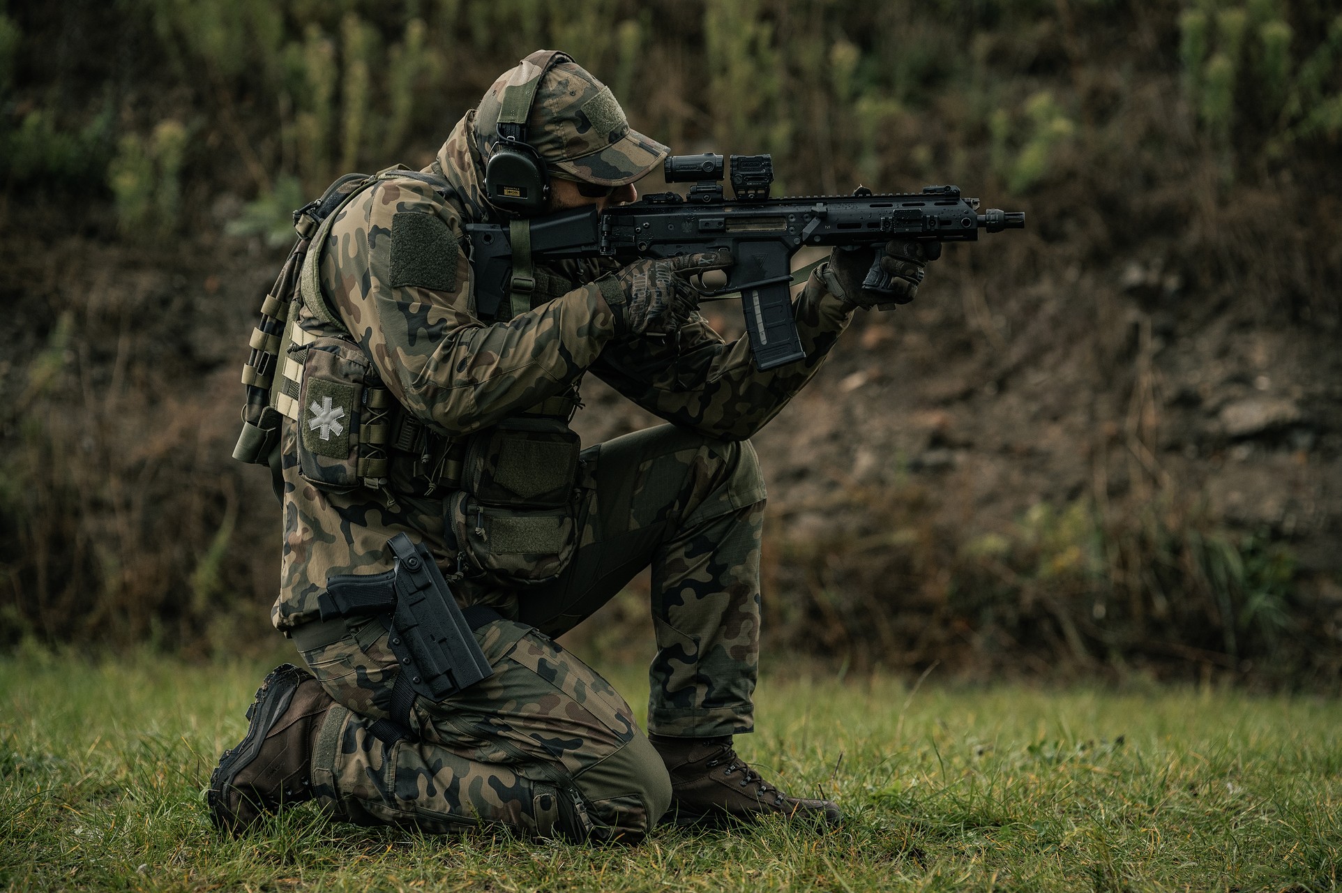 Kurtka Helikon-Tex Trooper StormStretch Softshell MK2 - wz.93 Pantera PL Woodland