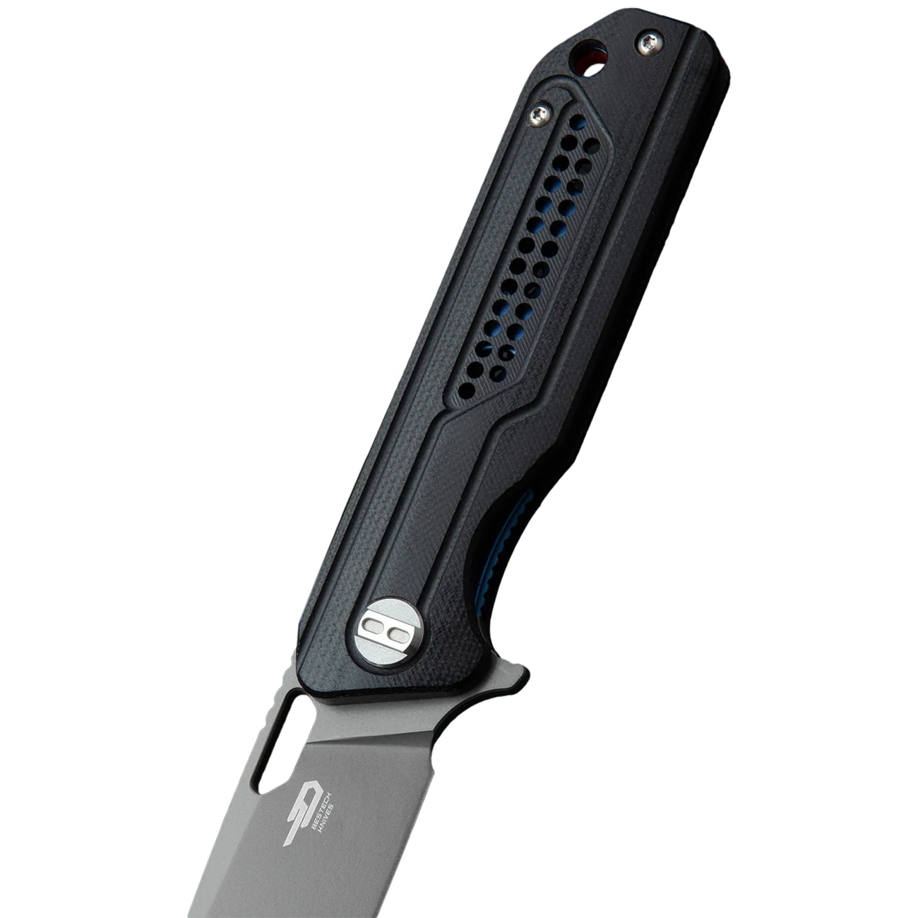 Bestech Knives Circuit Grey Titanium Folding Knife - Black