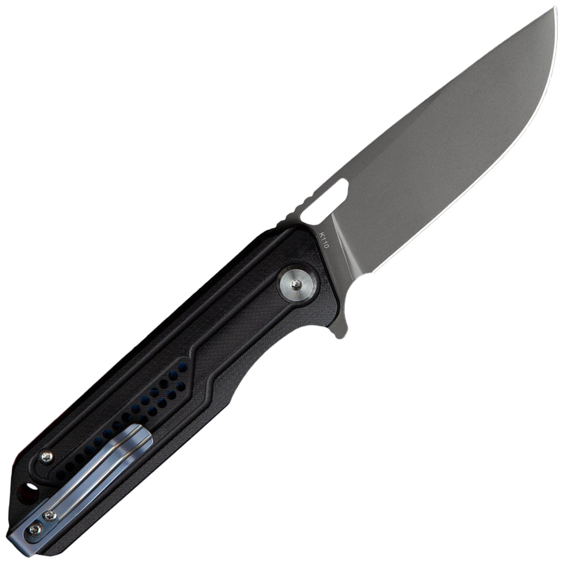 Bestech Knives Circuit Grey Titanium Folding Knife - Black
