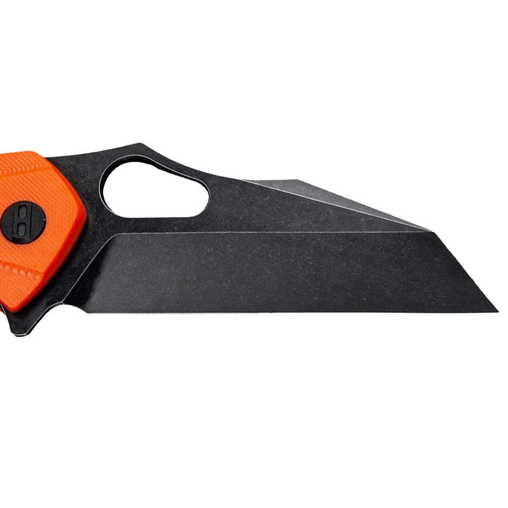 Bestech Knives Operator Black Stonewash Folding Knife - Orange