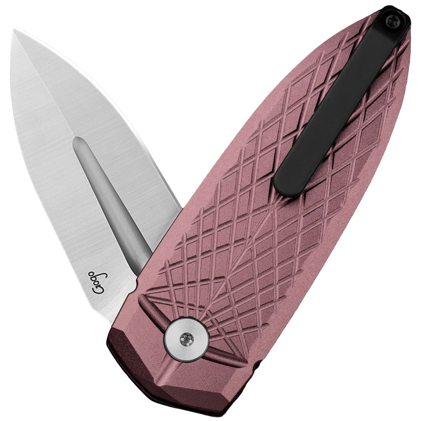 Bestech Knives QUQU Aluminum Folding Knife - Brown
