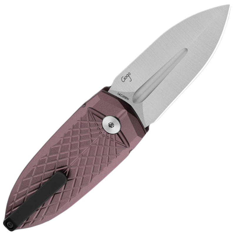 Bestech Knives QUQU Aluminum Folding Knife - Brown