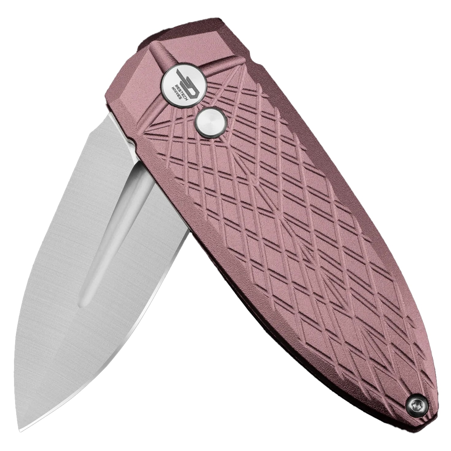 Bestech Knives QUQU Aluminum Folding Knife - Brown