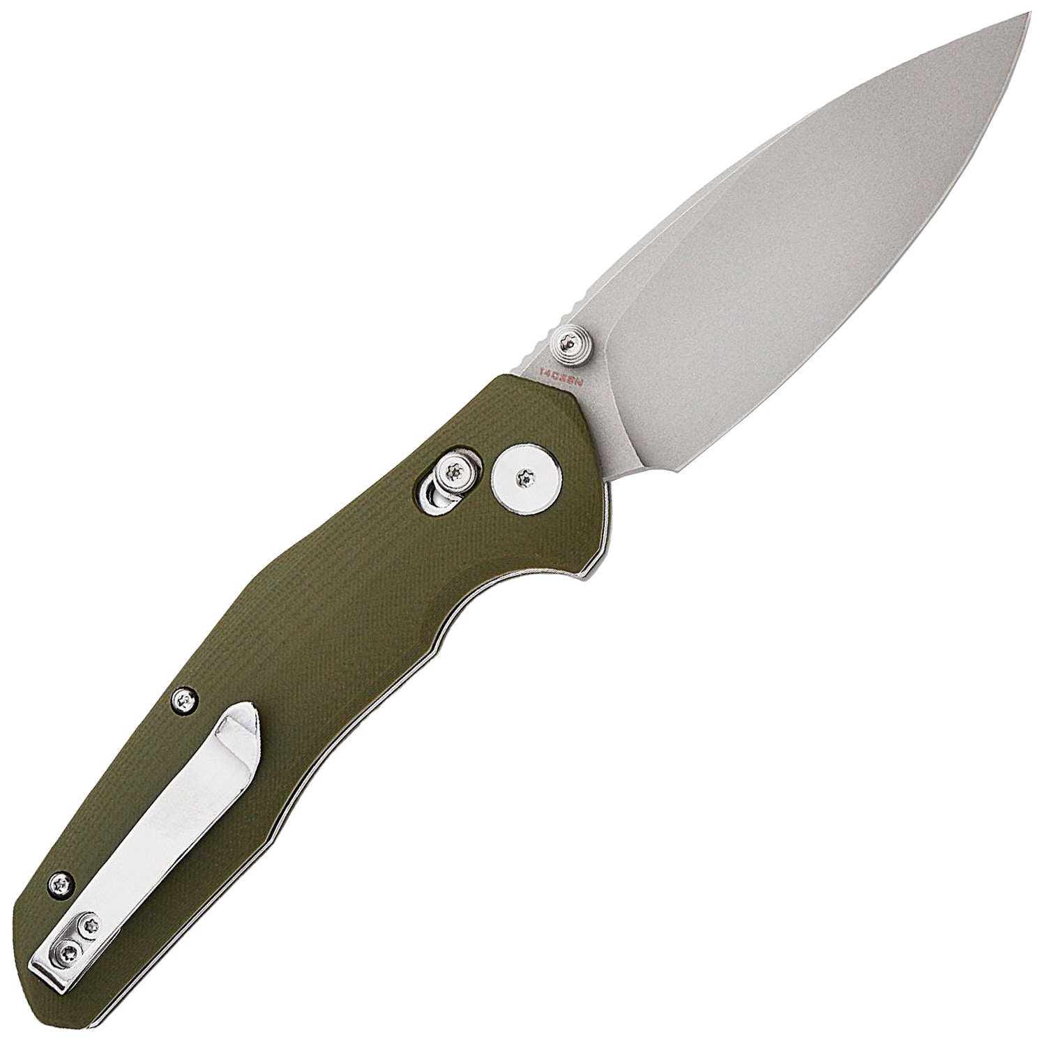 Складаний ніж Bestechman Ronan Stonewash - OD Green
