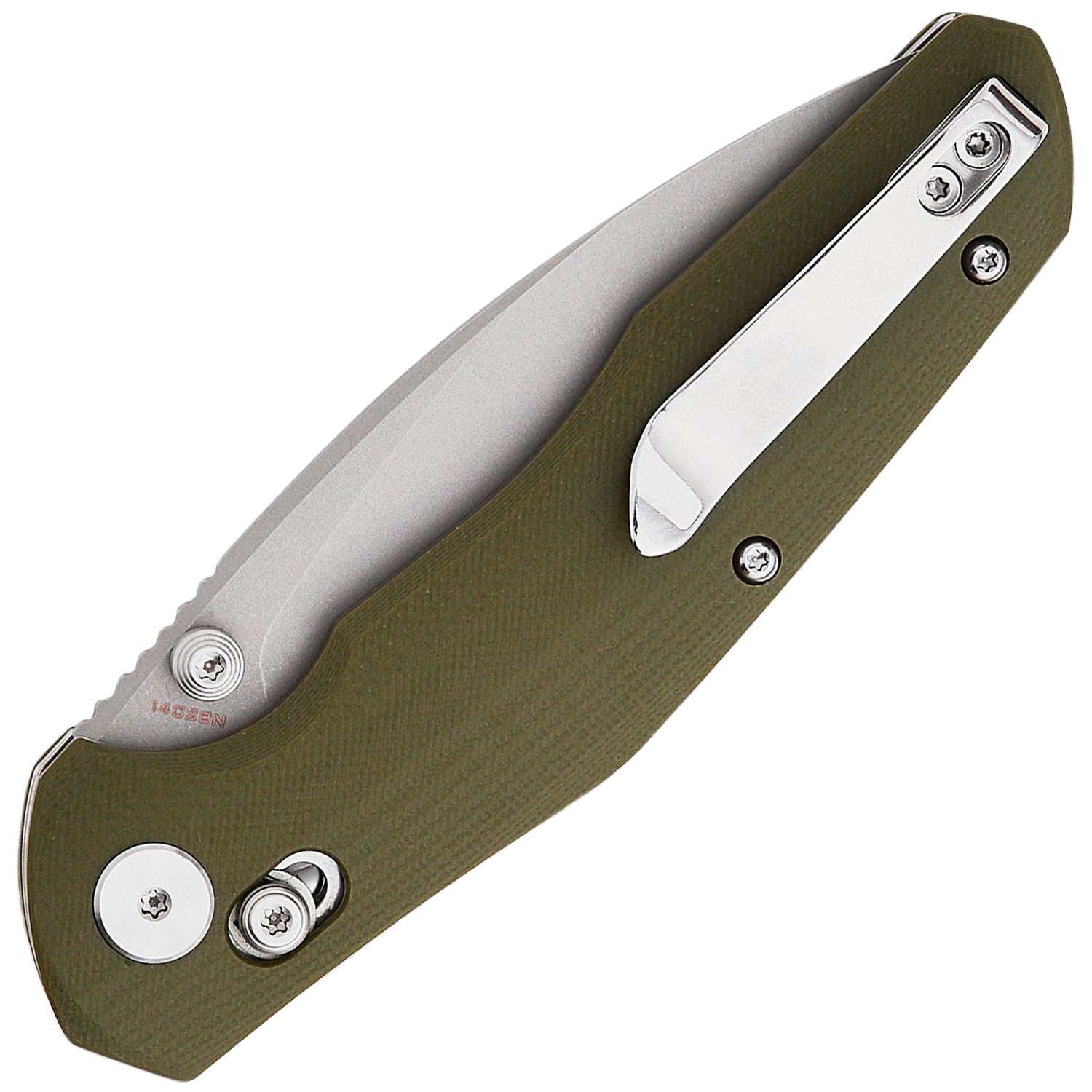 Складаний ніж Bestechman Ronan Stonewash - OD Green