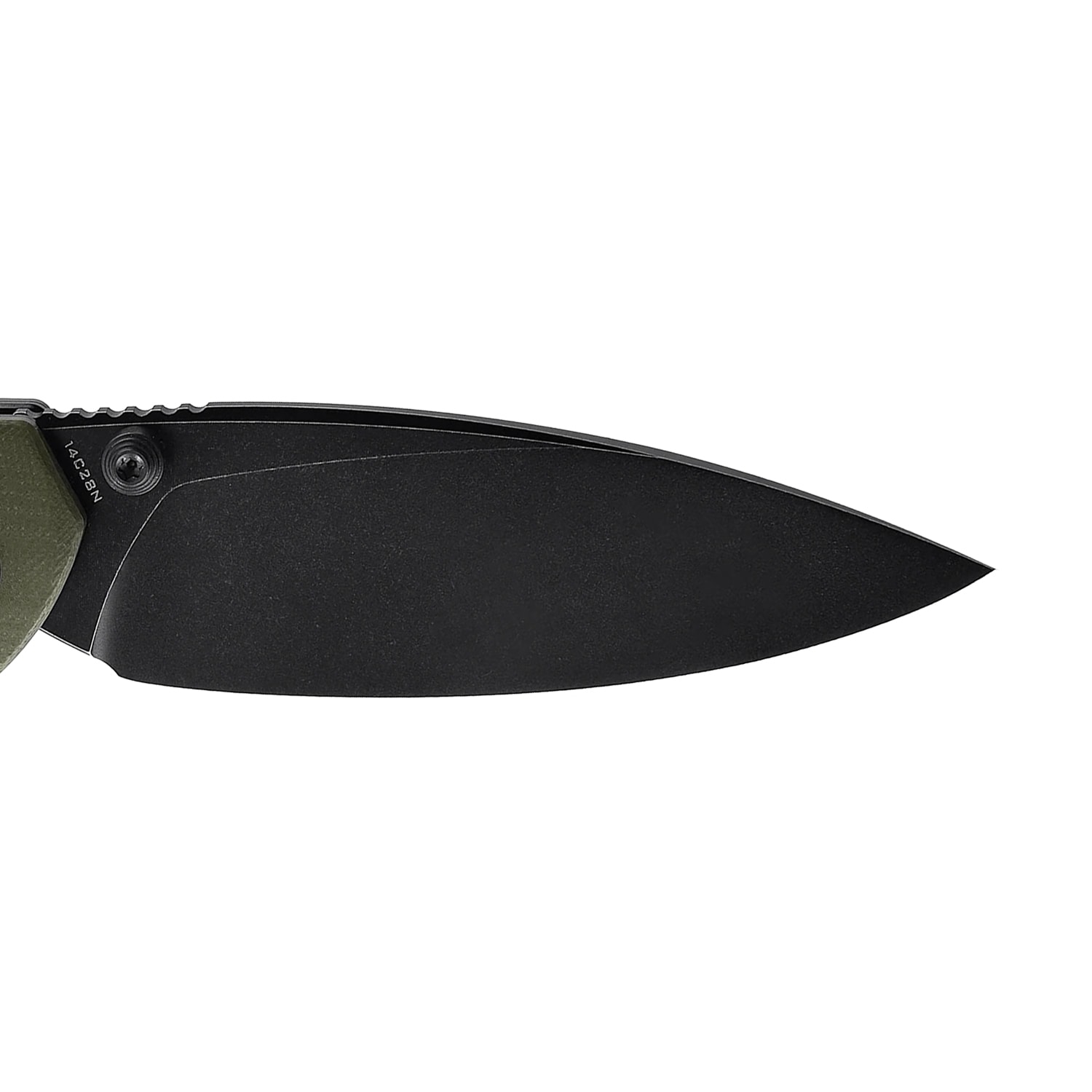 Nóż składany Bestechman Ronan Black Titanized Stonewash - Olive