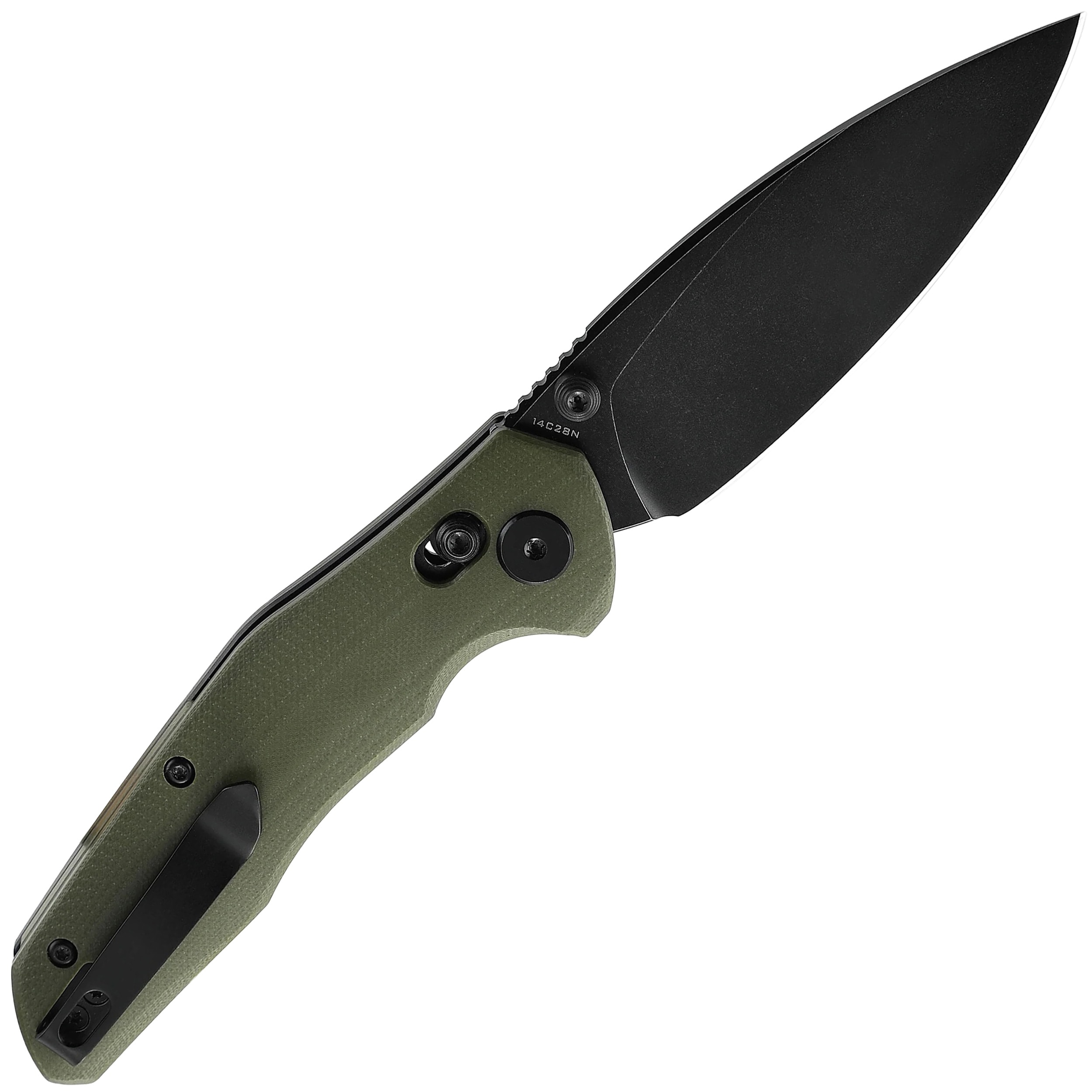 Складаний ніж Bestechman Ronan Black Titanized Stonewash - Olive
