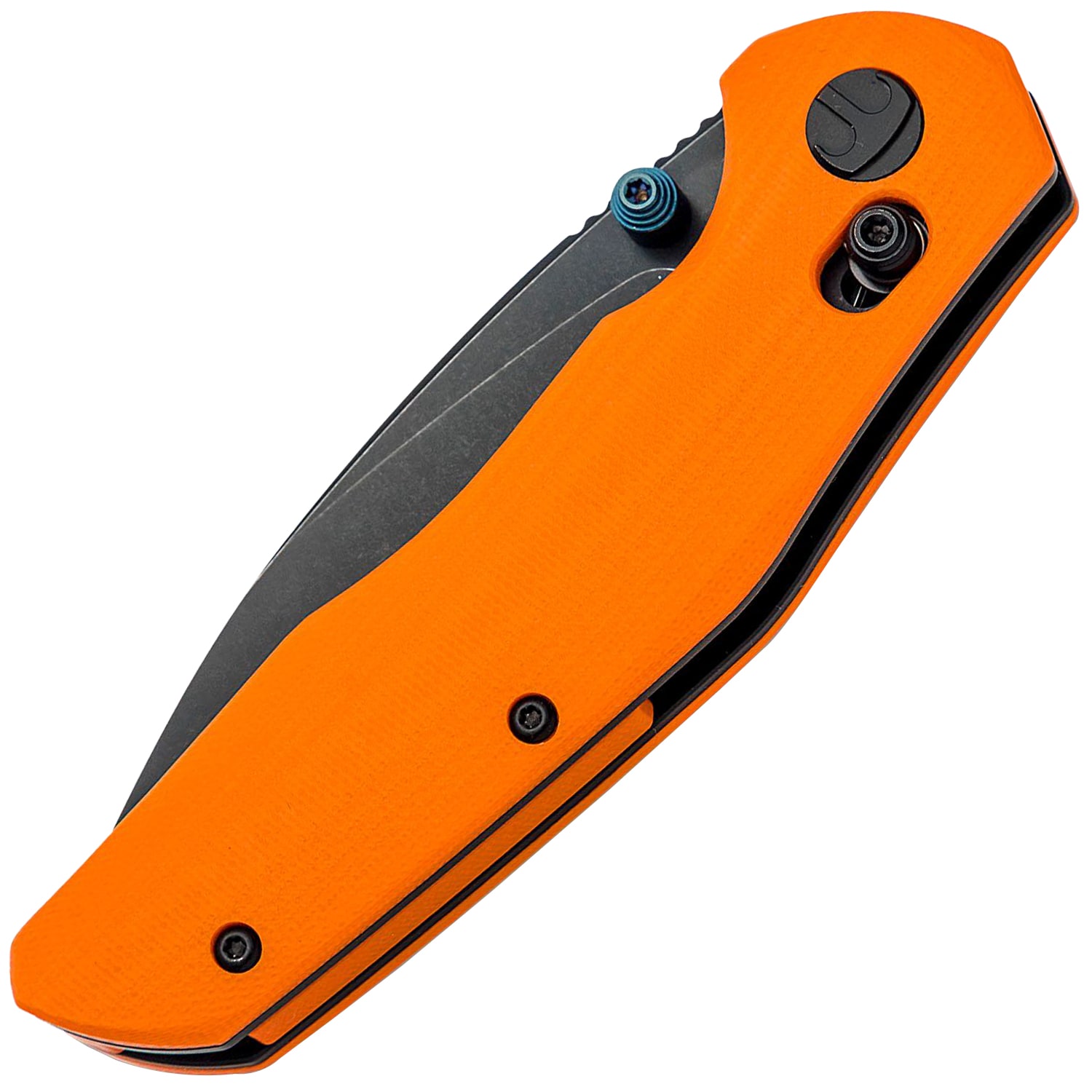 Nóż składany Bestechman Ronan Black Titanized Stonewash - Orange