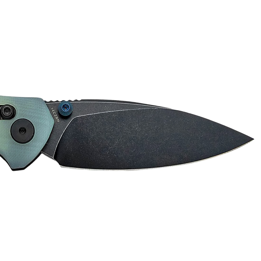 Nóż składany Bestechman Ronan Black Titanized Stonewash - Jade