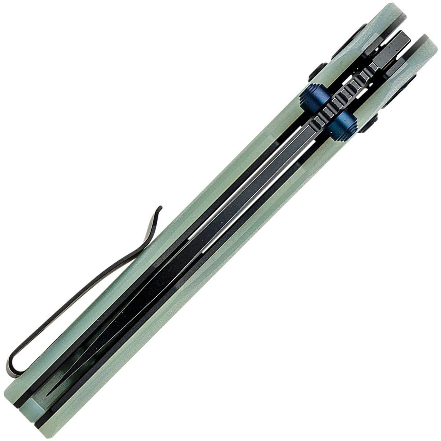 Nóż składany Bestechman Ronan Black Titanized Stonewash - Jade