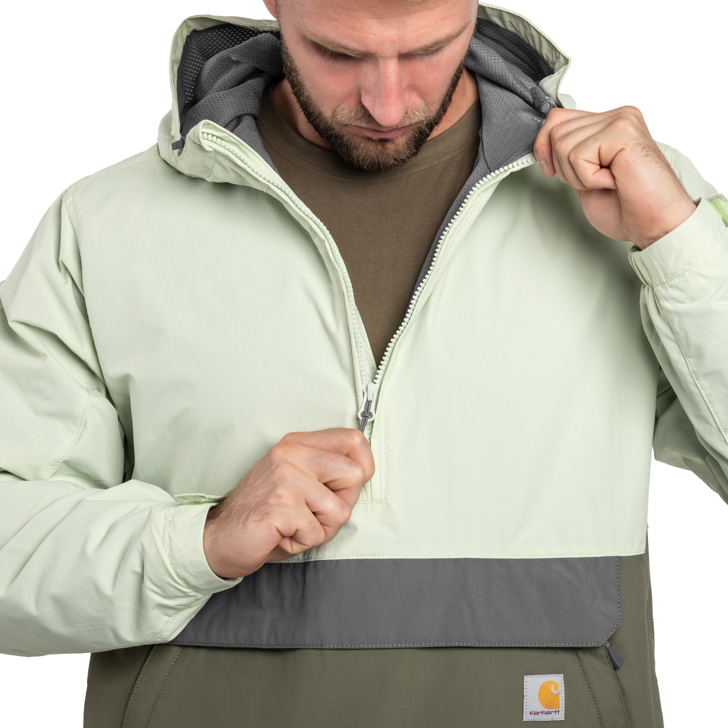 Kurtka Carhartt Anorak Rain Defender Lightweight Packable - Tender Green/Dusty Olive