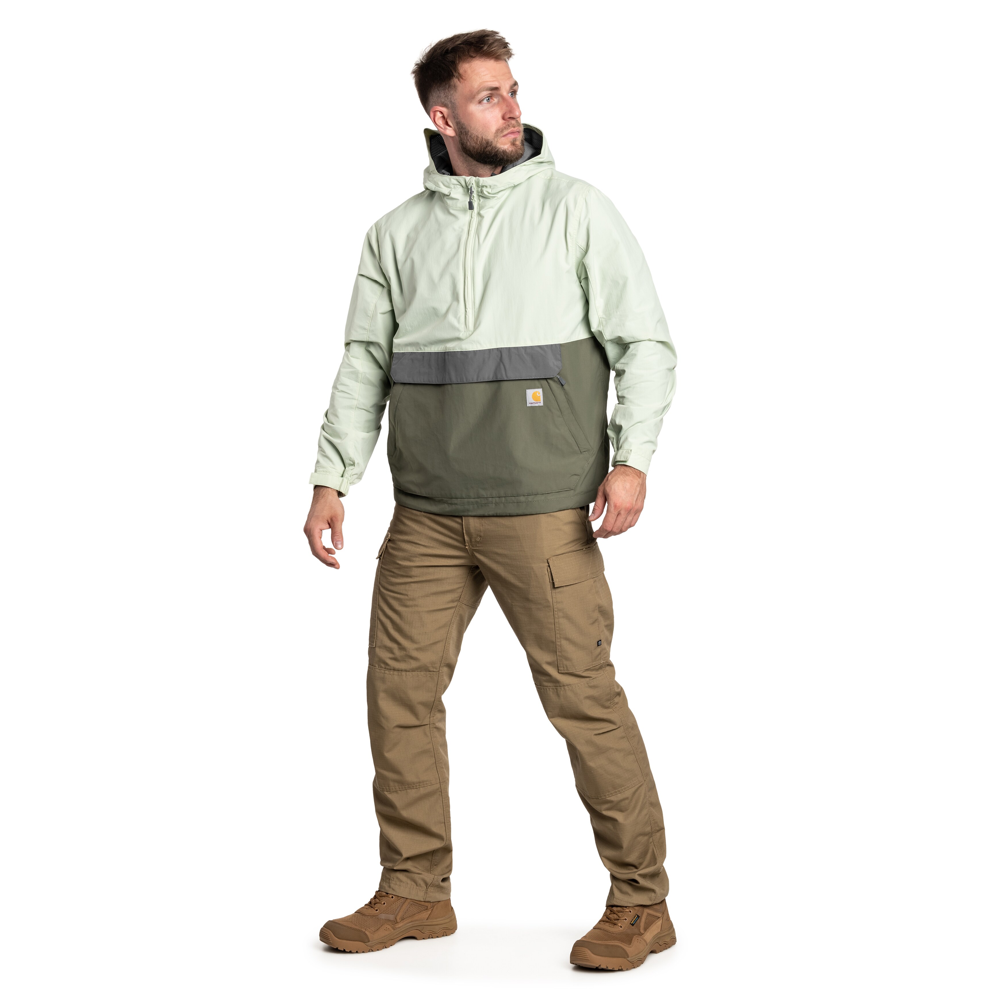 Kurtka Carhartt Anorak Rain Defender Lightweight Packable - Tender Green/Dusty Olive