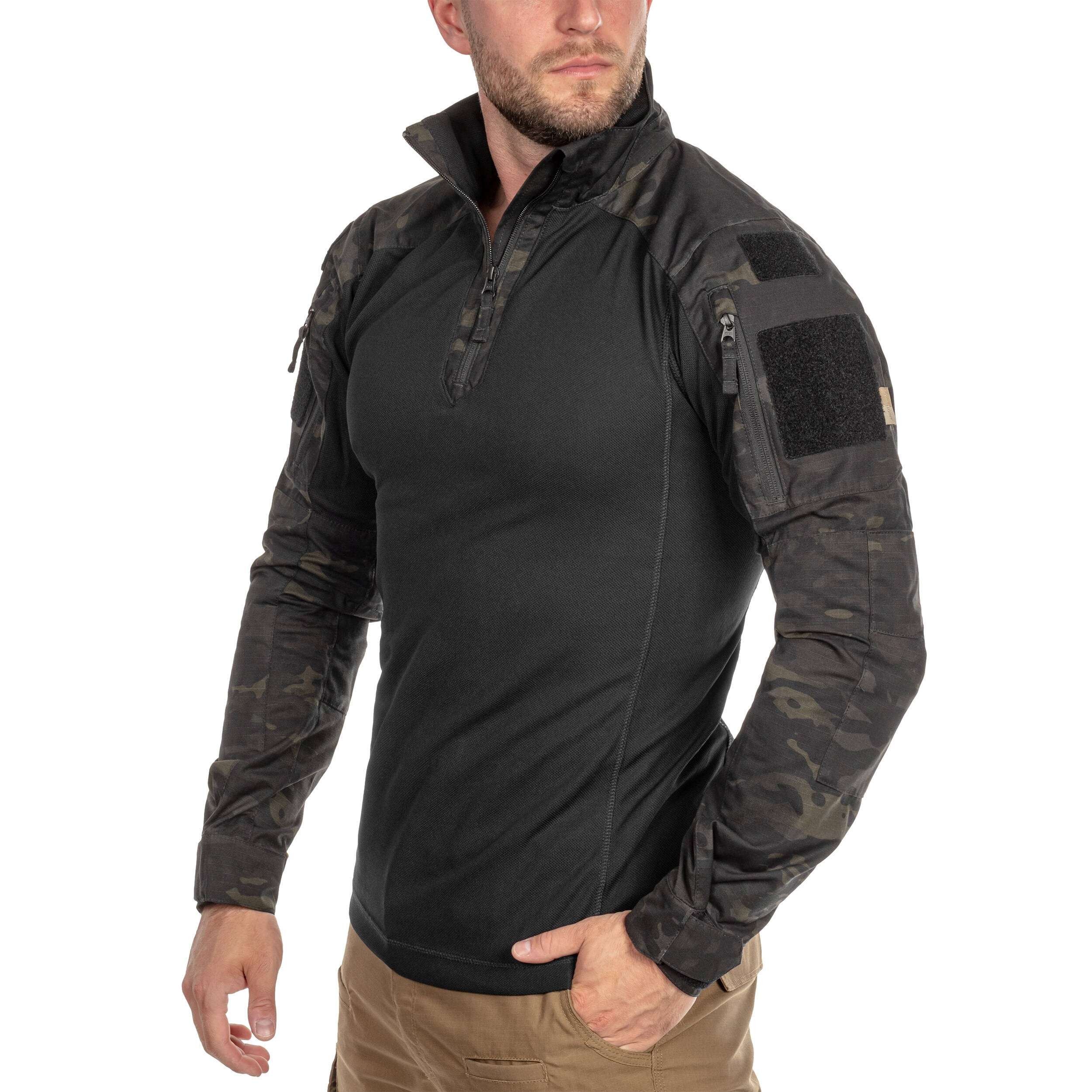 Bluza Helikon MCDU Combat Shirt NyCo Rip-Stop - MultiCam Black 