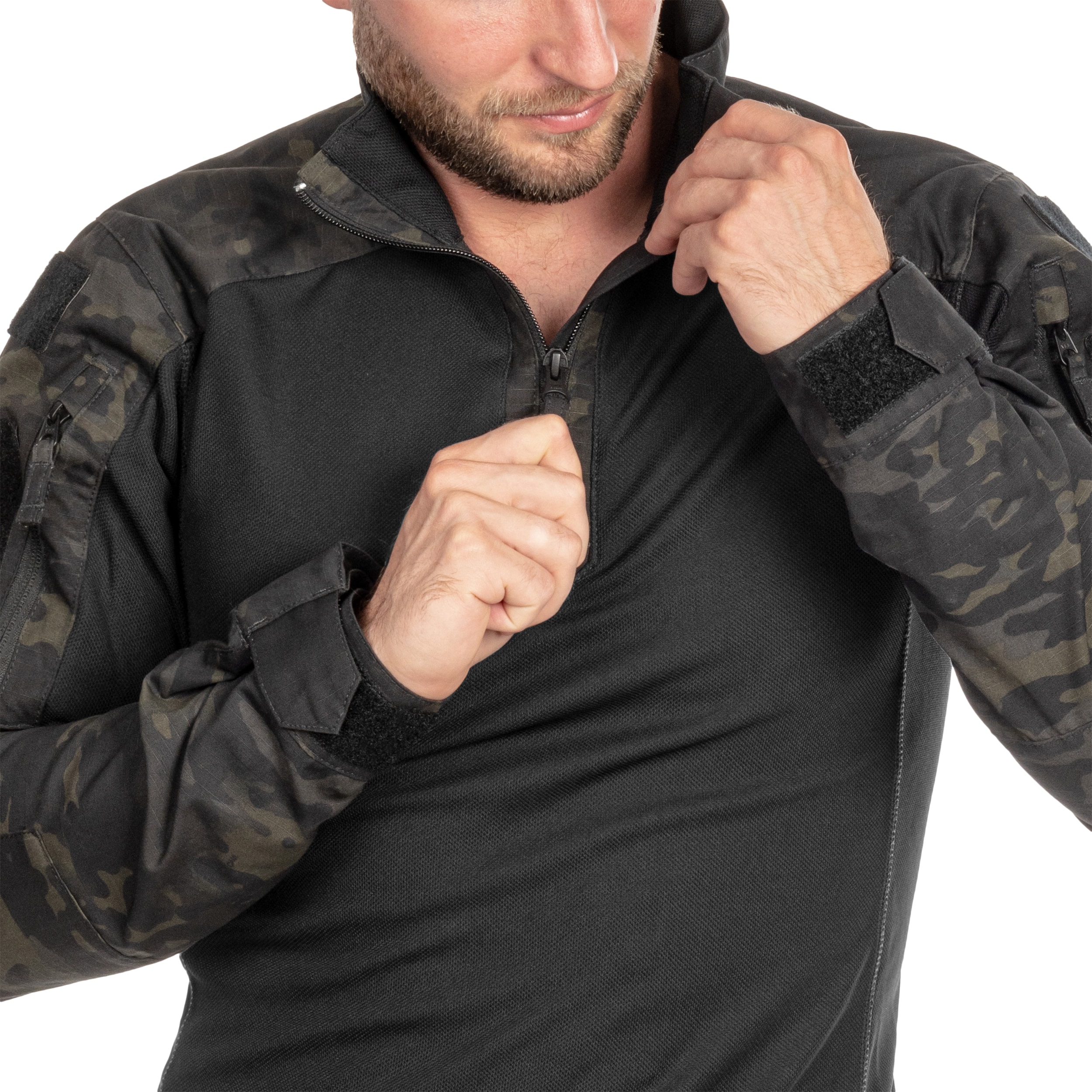Bluza Helikon MCDU Combat Shirt NyCo Rip-Stop - MultiCam Black 