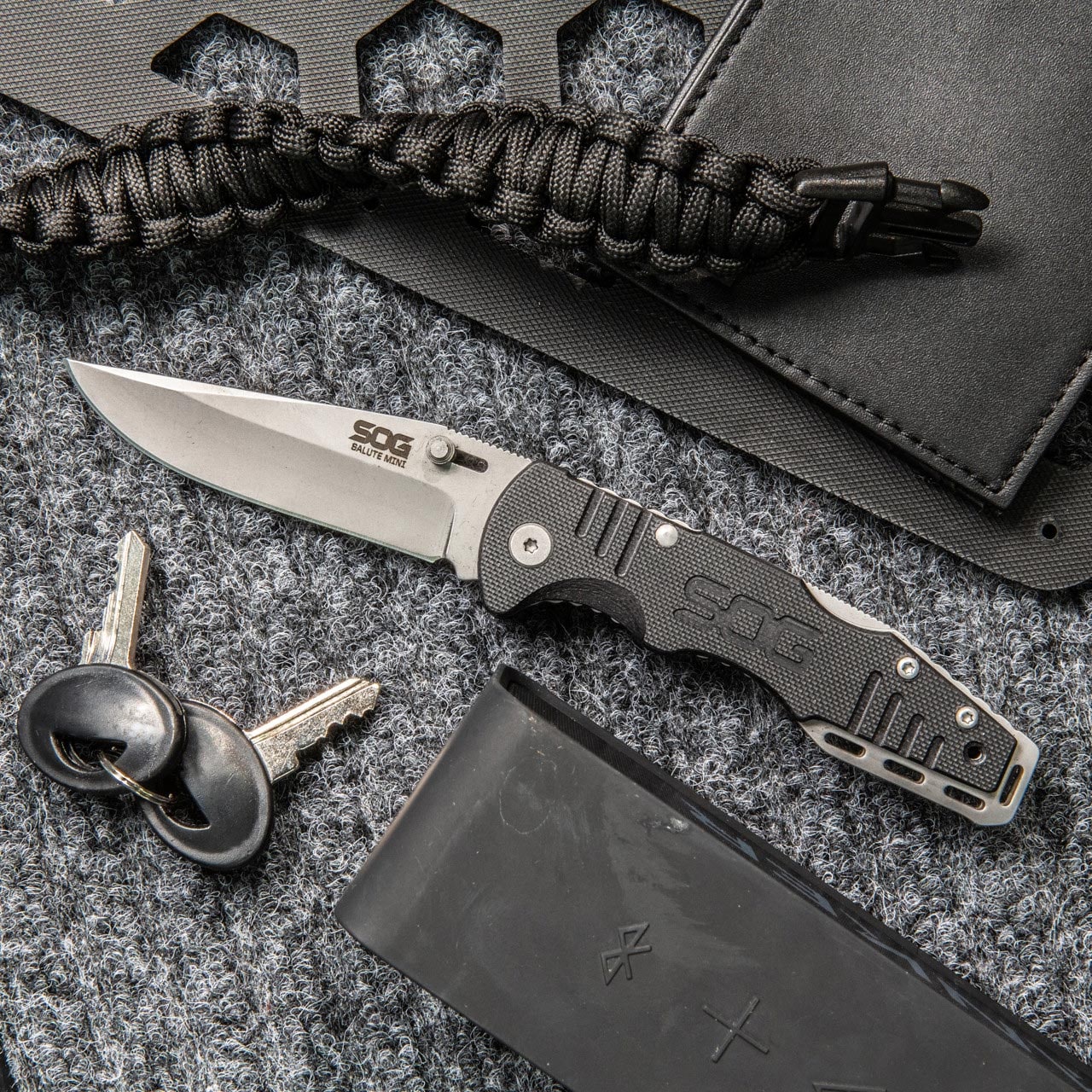 SOG Salute Mini Bead Blasted Folding Knife